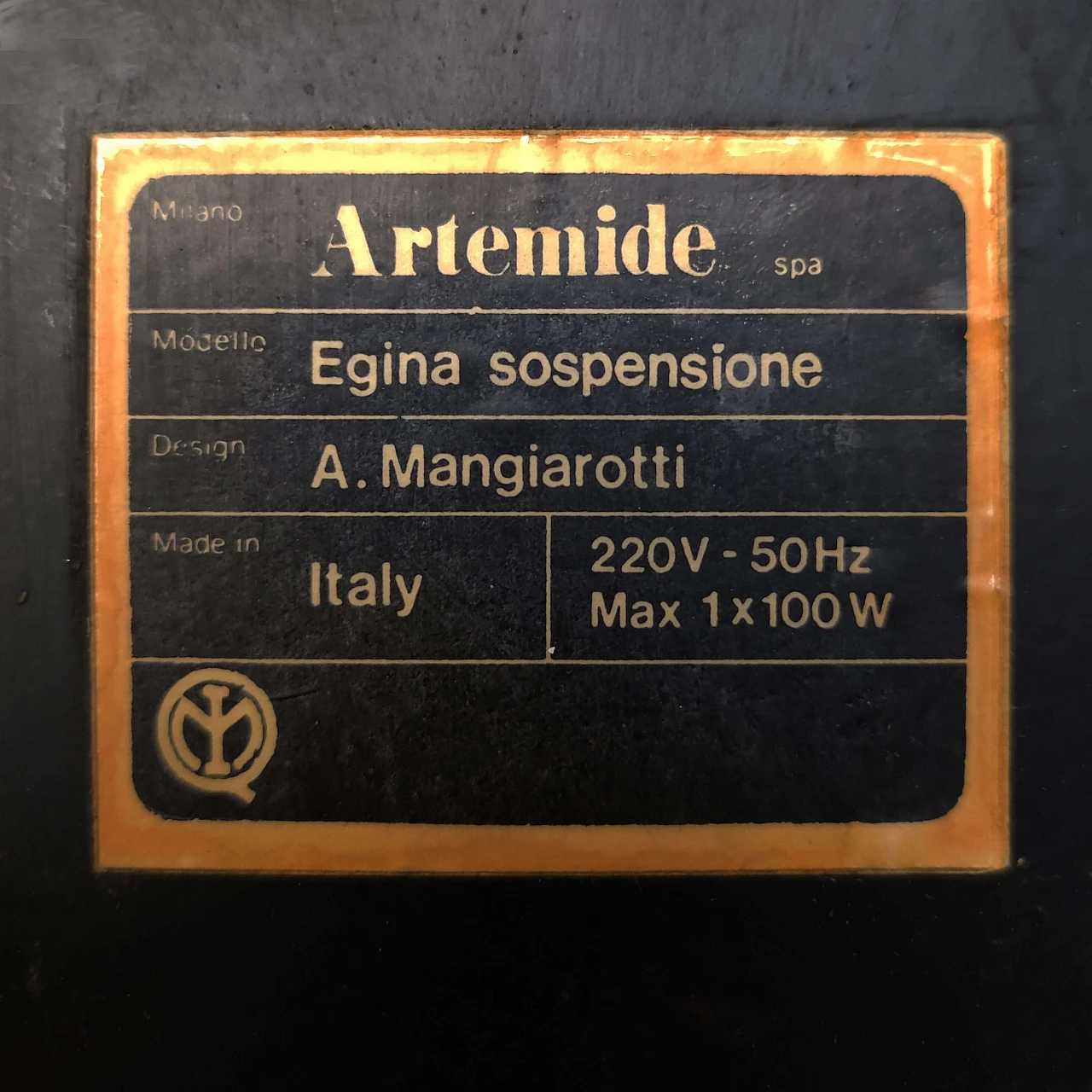 Lampadario Egina 38 di Angelo Mangiarotti per Artemide, anni '70 10
