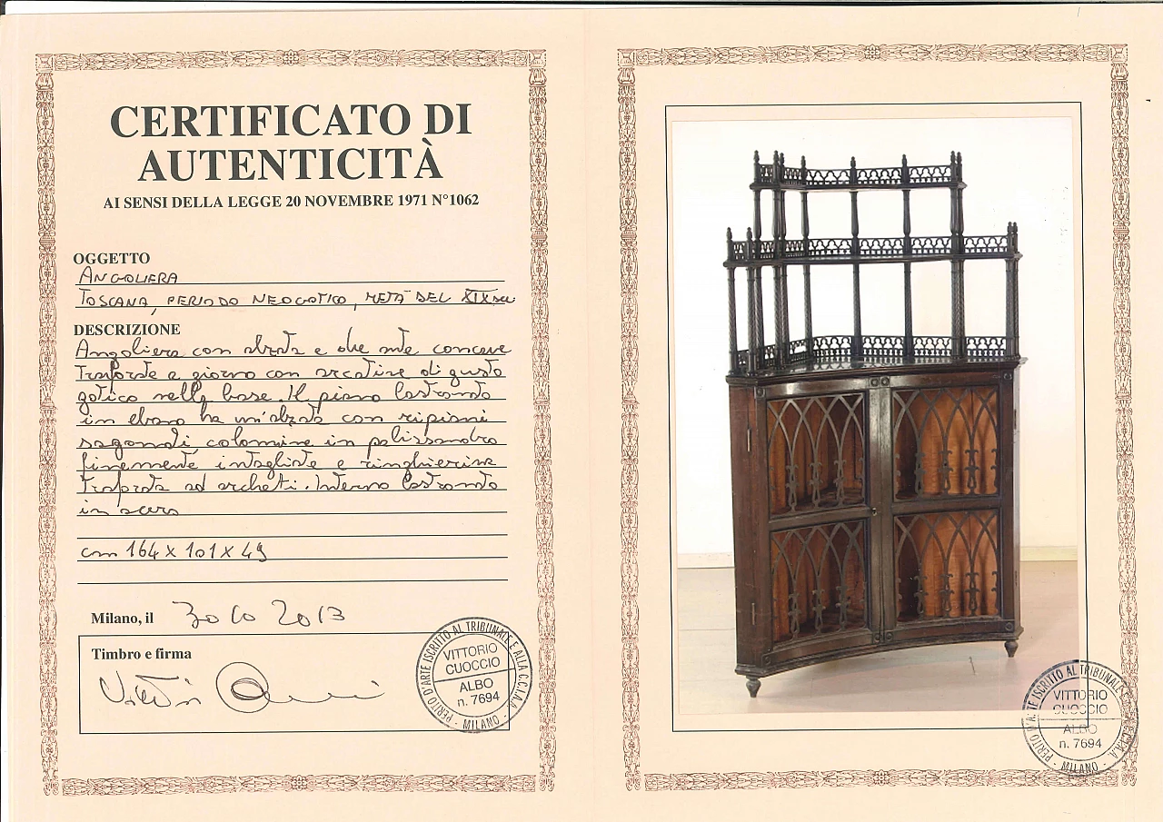 Angoliera neogotica, metà XIX secolo 1088256