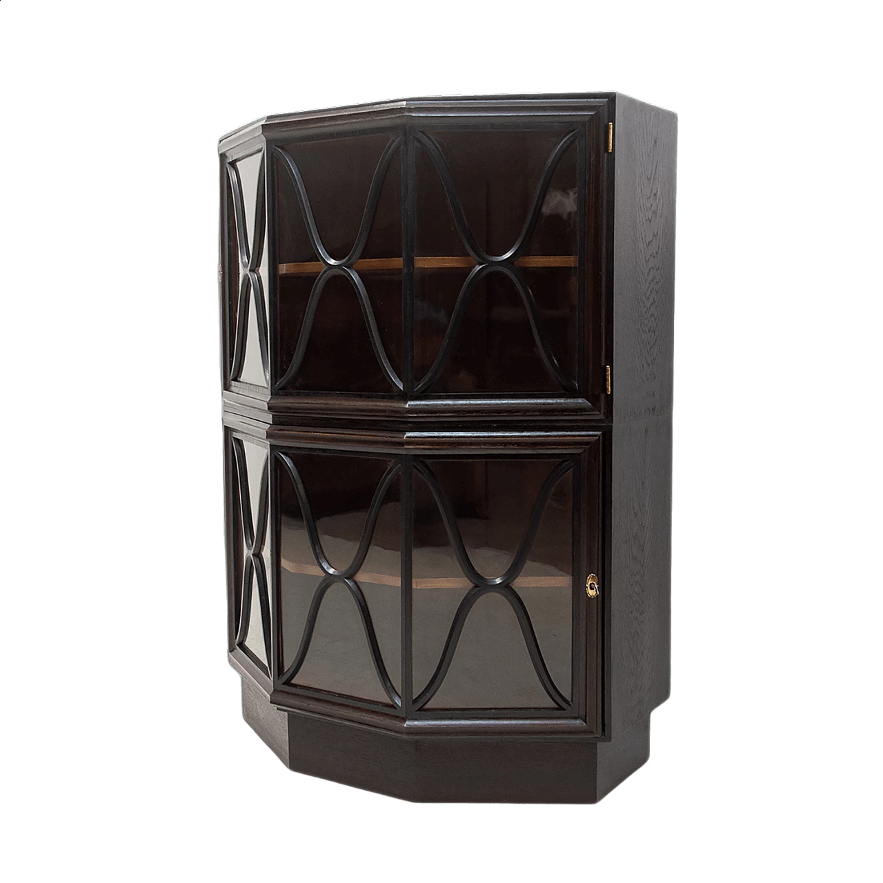 Libreria a piani in stile Art Nouveau in quercia, anni '10 22