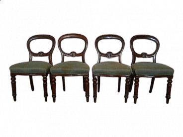 4 Mahogany Louis Philippe chairs, mid 19th century