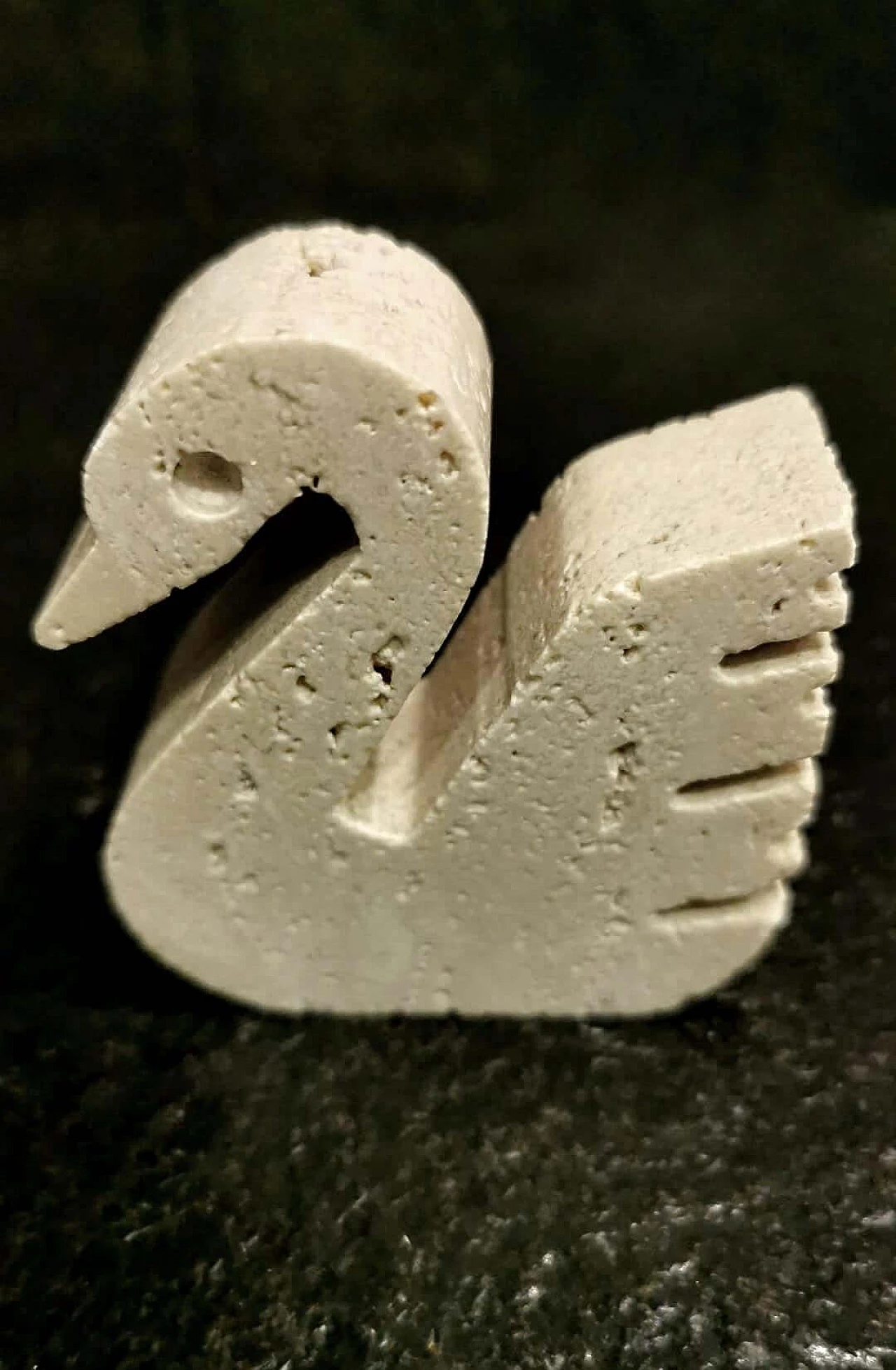 3 Cigni in travertino dei F.lli Mannelli, anni '70 2