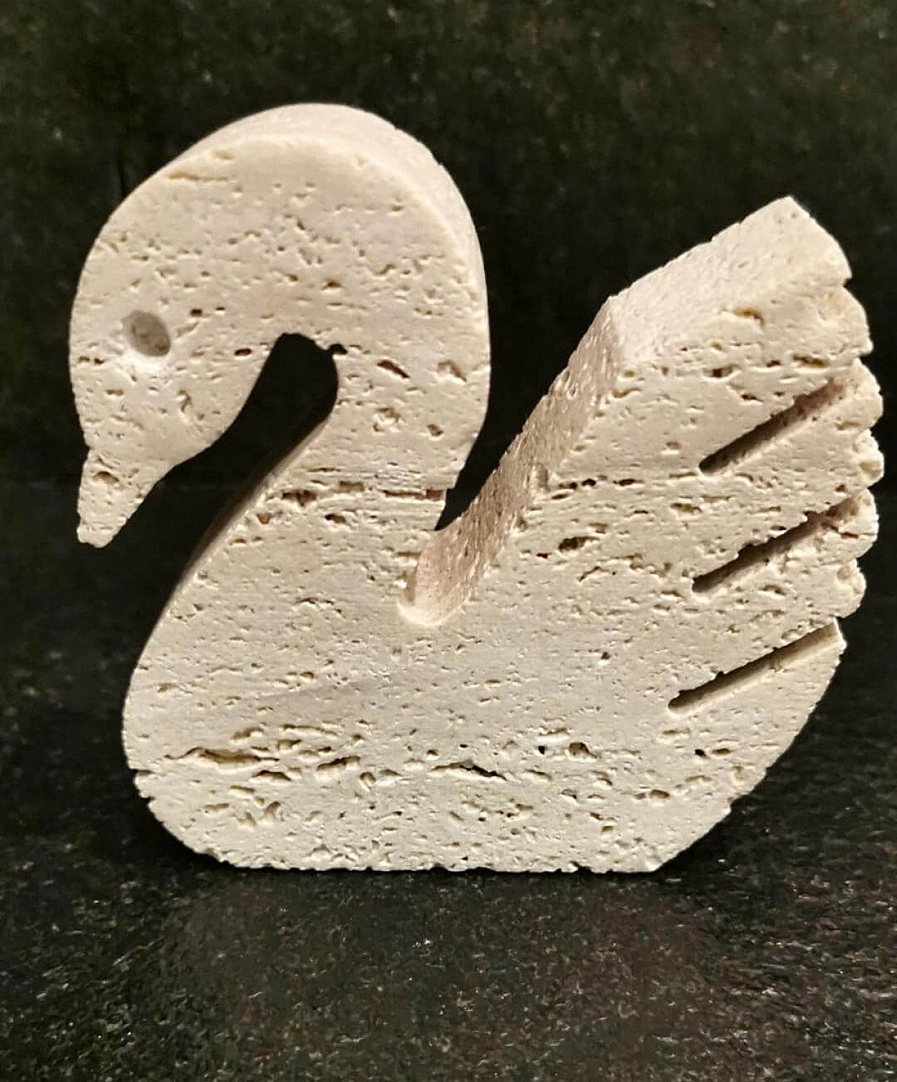 3 Cigni in travertino dei F.lli Mannelli, anni '70 3