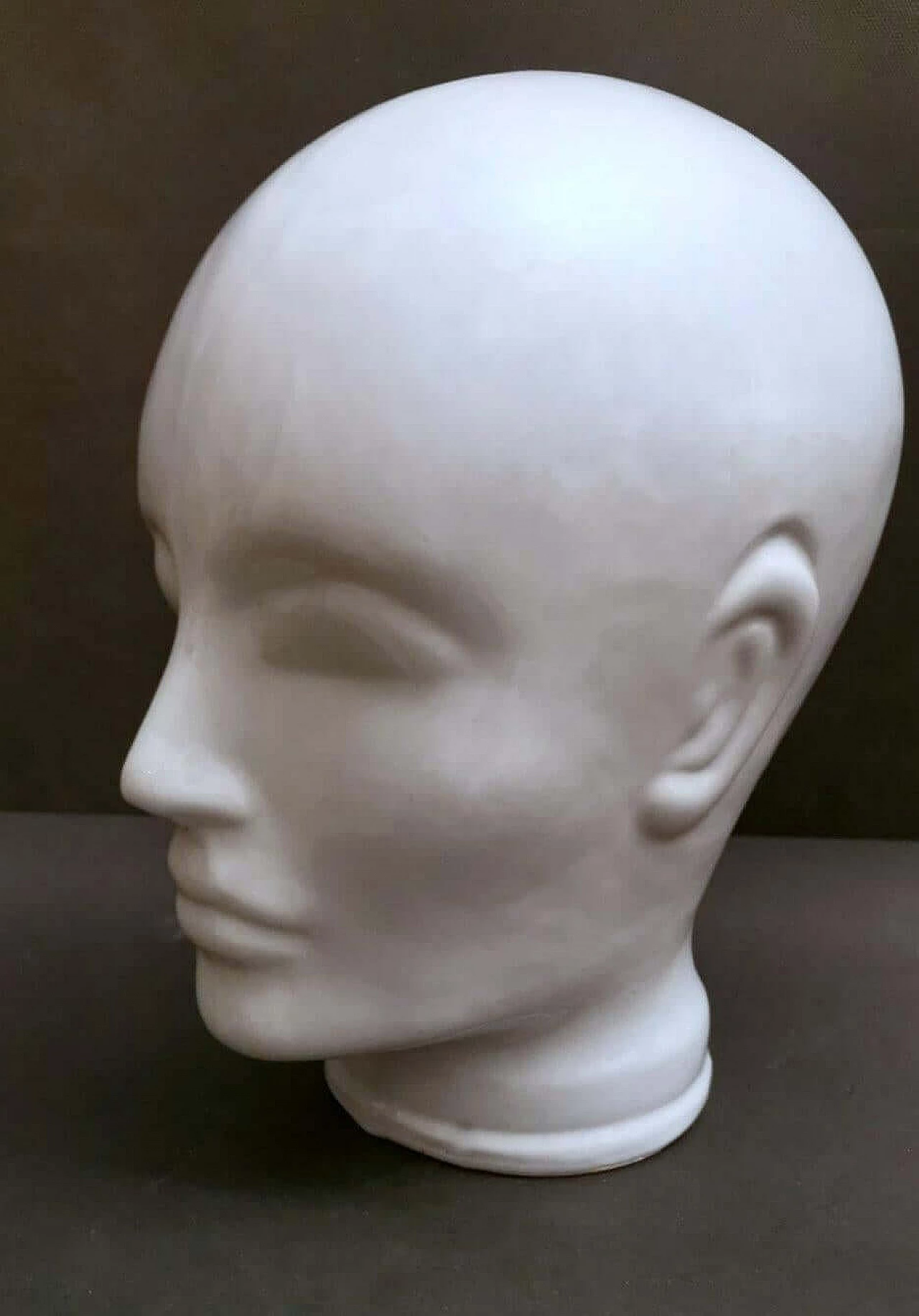 Head in white glazed ceramic, 1960s 6