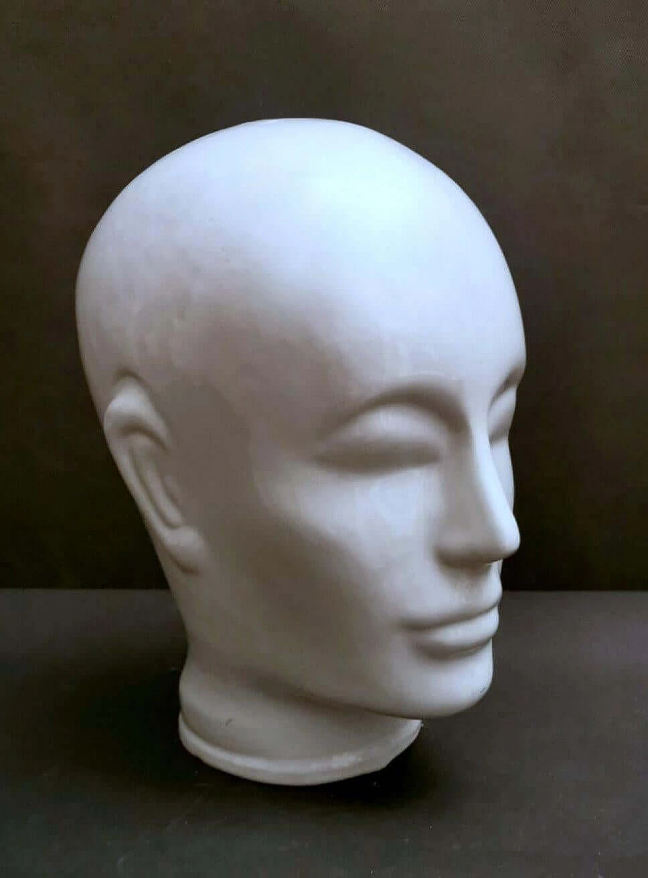 Head in white glazed ceramic, 1960s 8