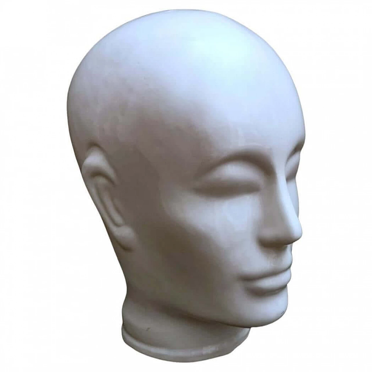 Head in white glazed ceramic, 1960s 9