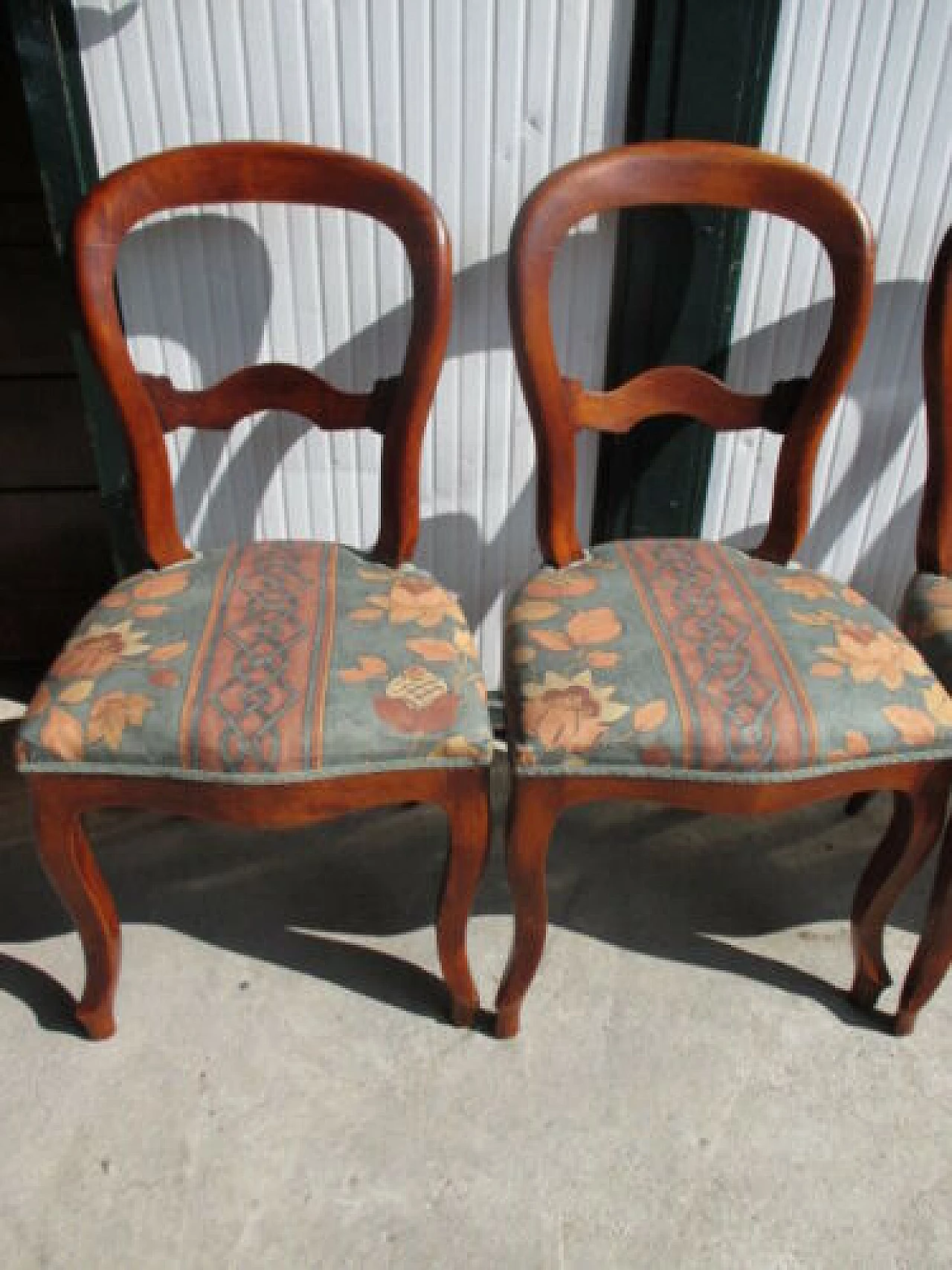 4 Solid mahogany Louis Philippe chairs, mid 19th century 2