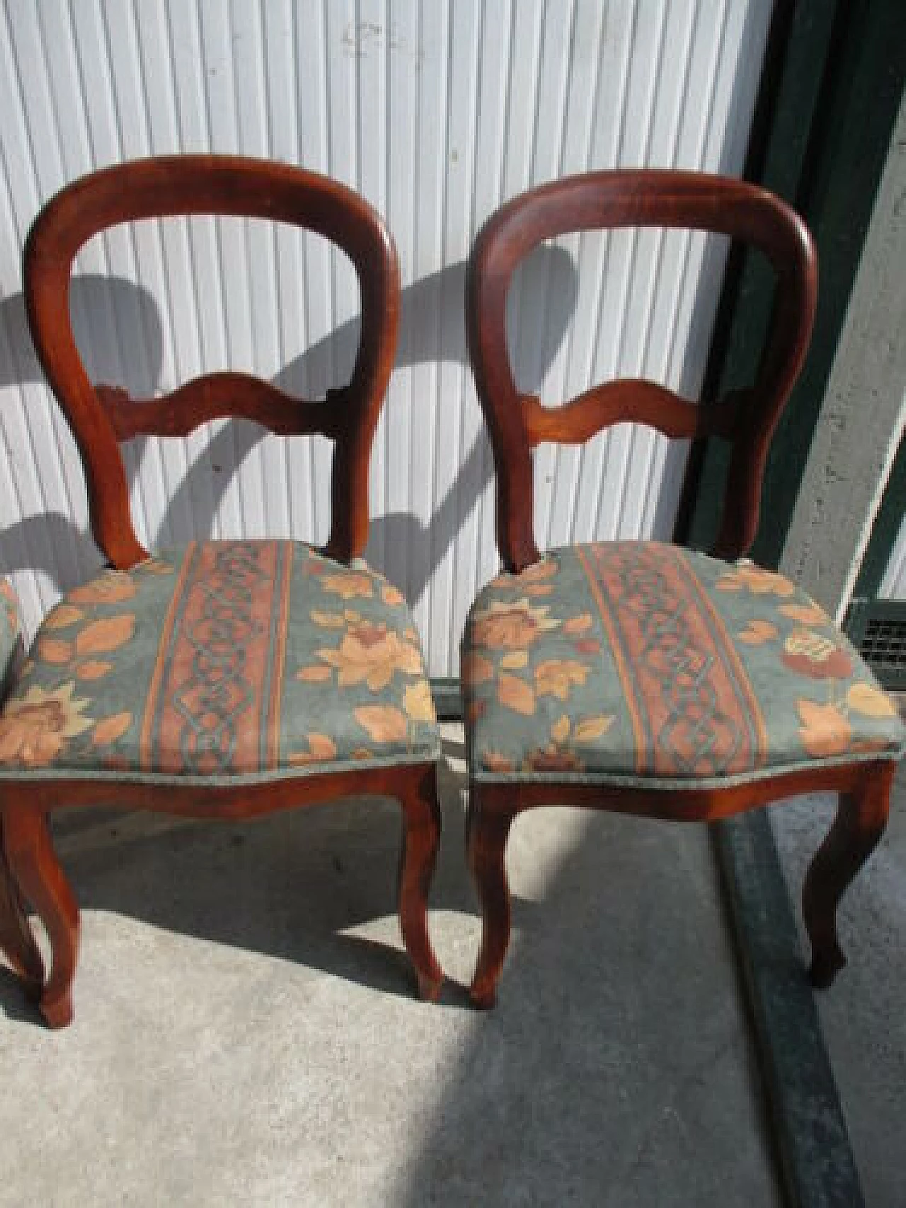 4 Solid mahogany Louis Philippe chairs, mid 19th century 3