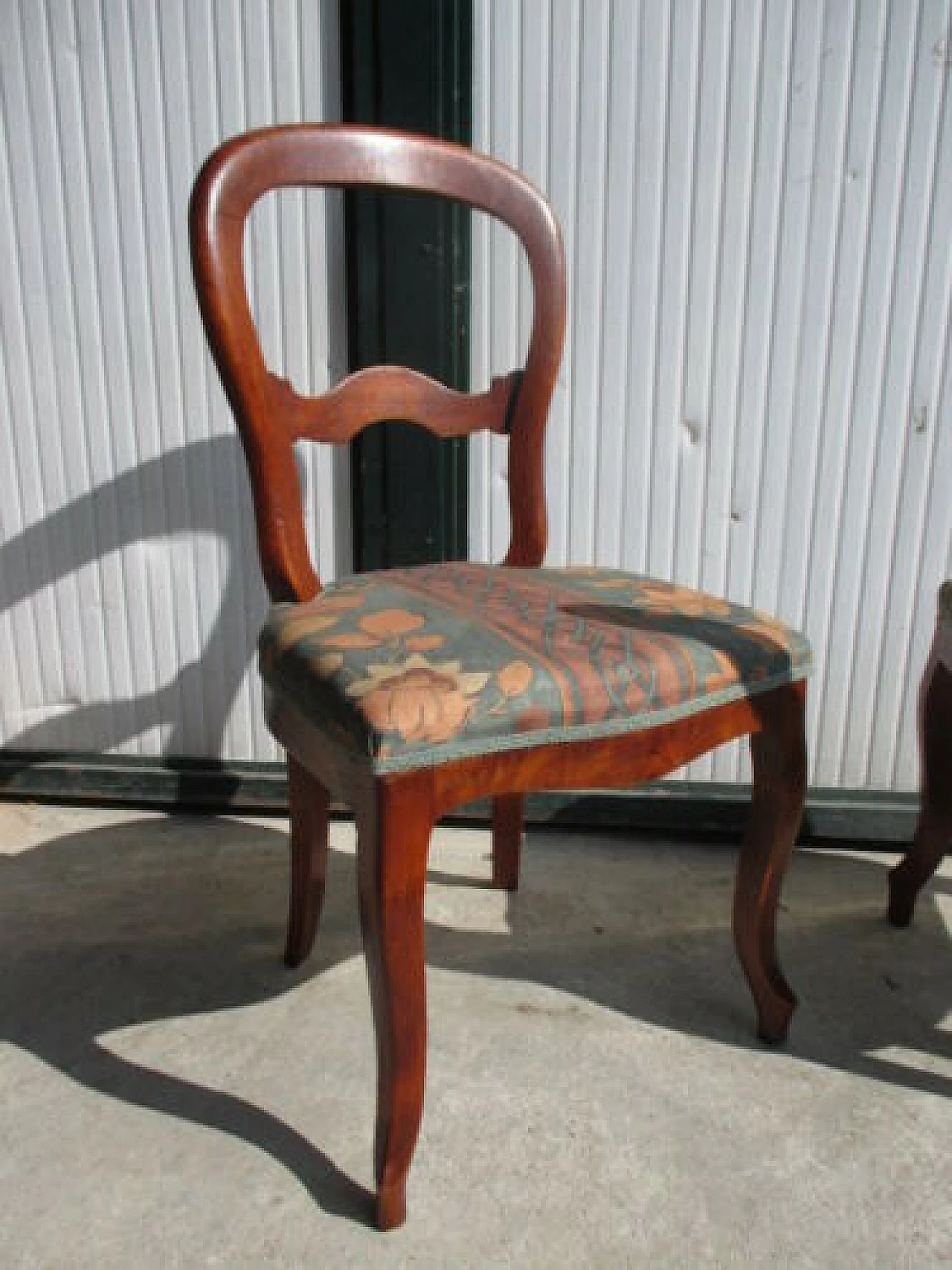 4 Solid mahogany Louis Philippe chairs, mid 19th century 7