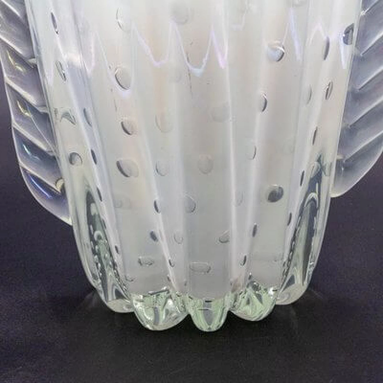 White glass vase, 1930s 5