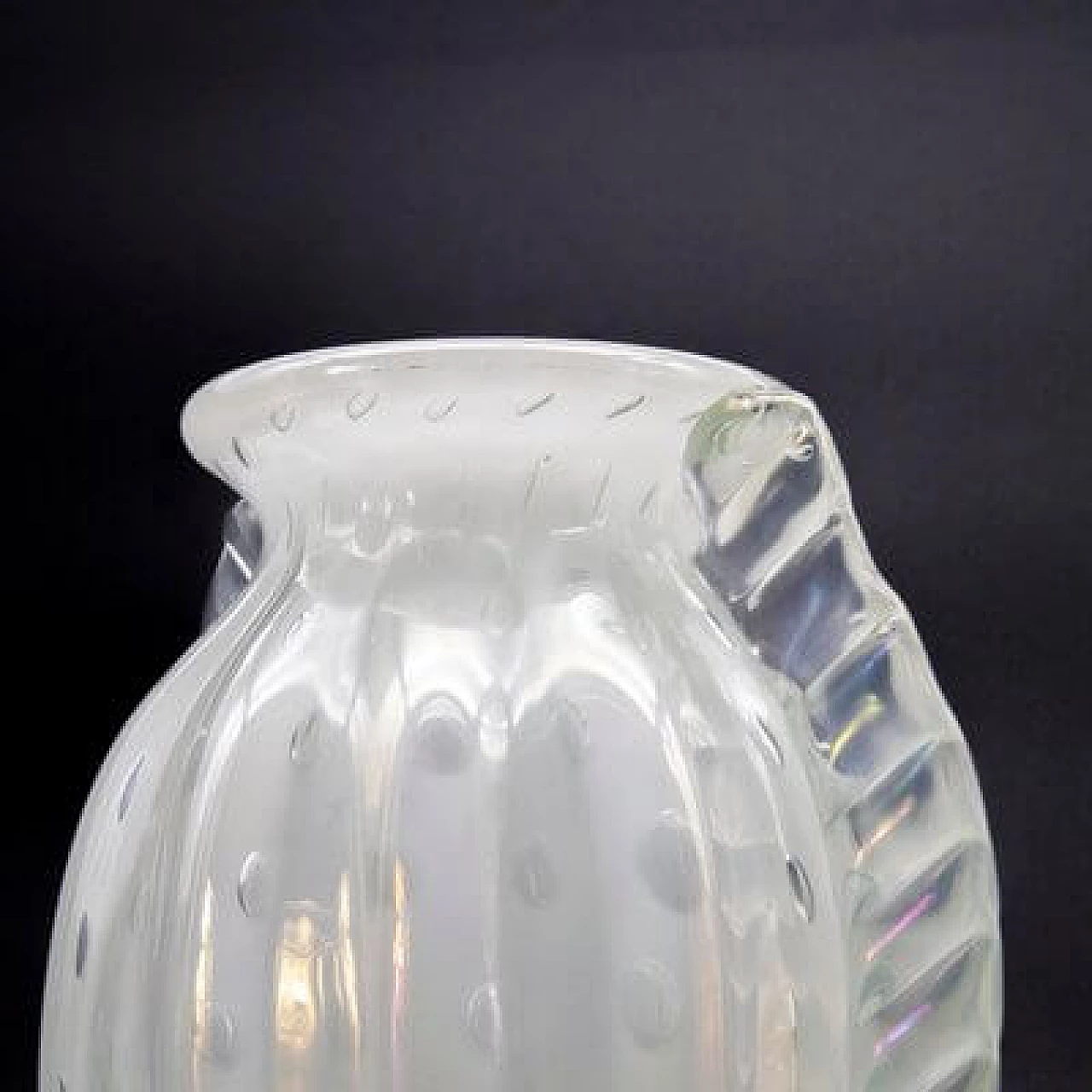 White glass vase, 1930s 14