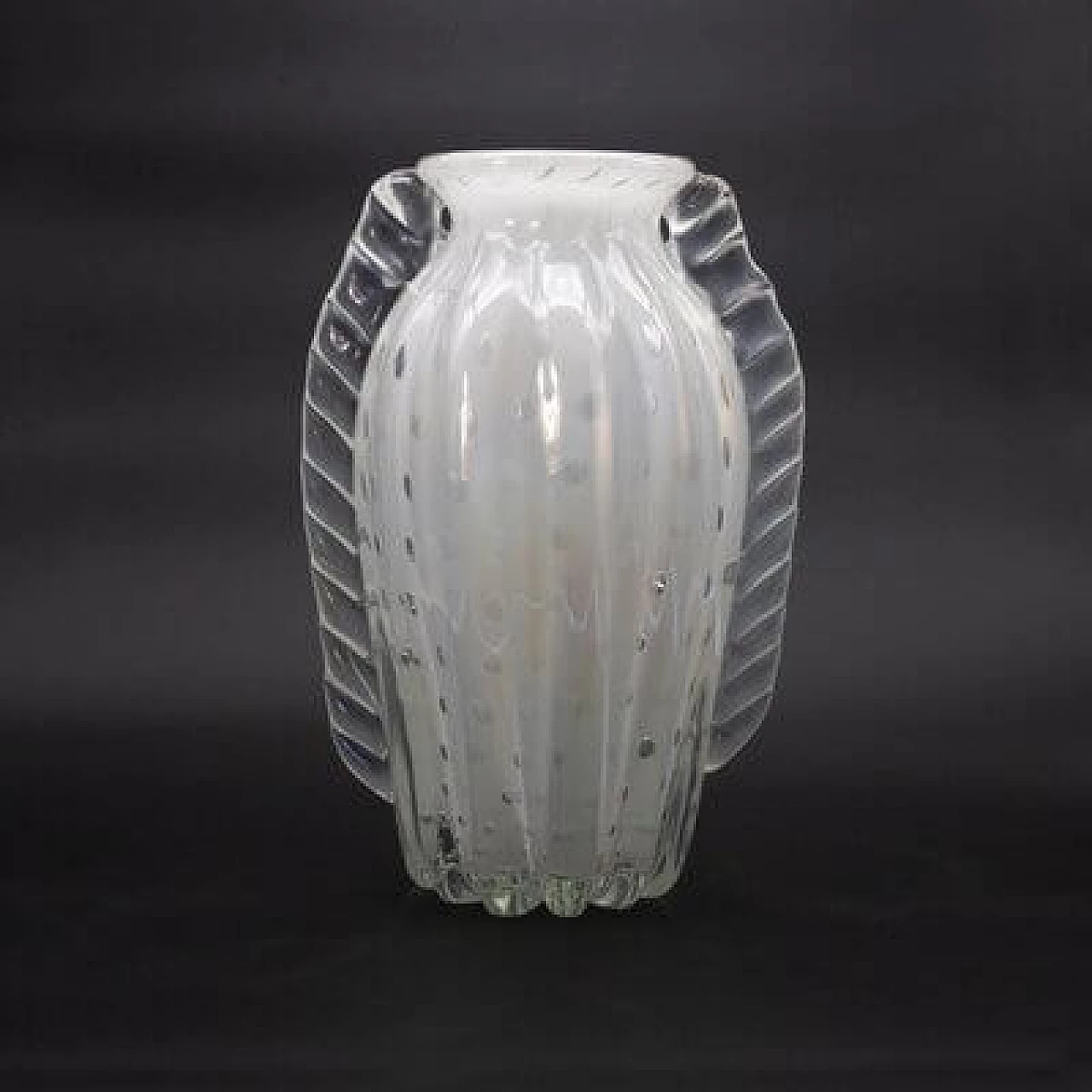 White glass vase, 1930s 16