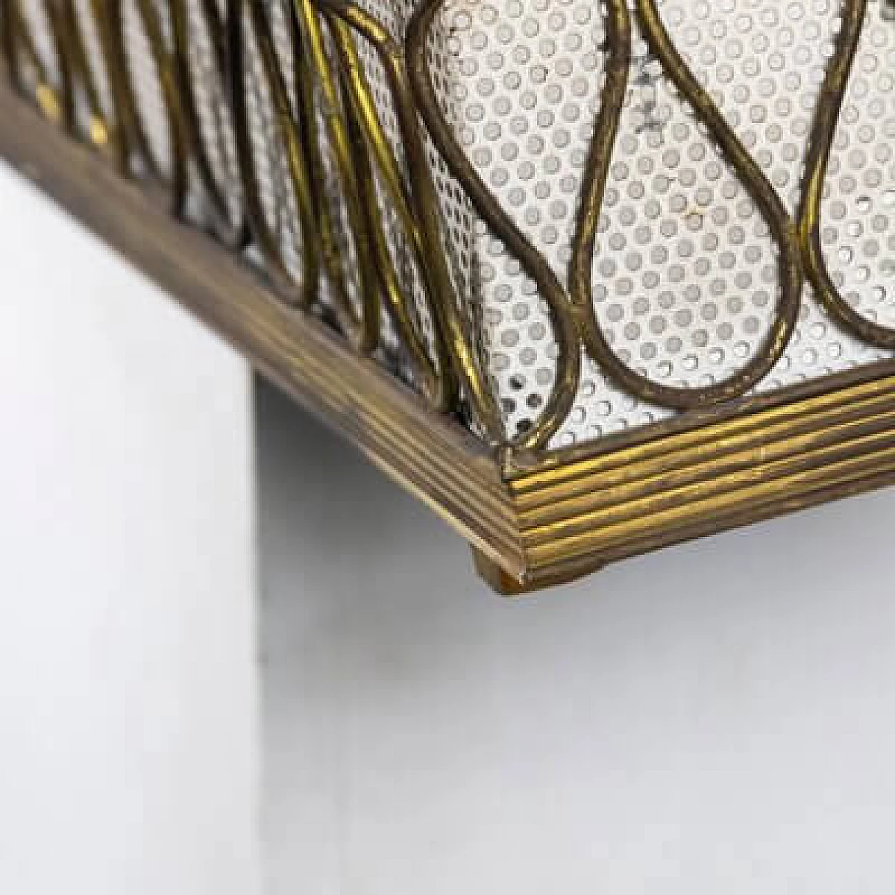 Gilded and white brass vase, 1950s 18