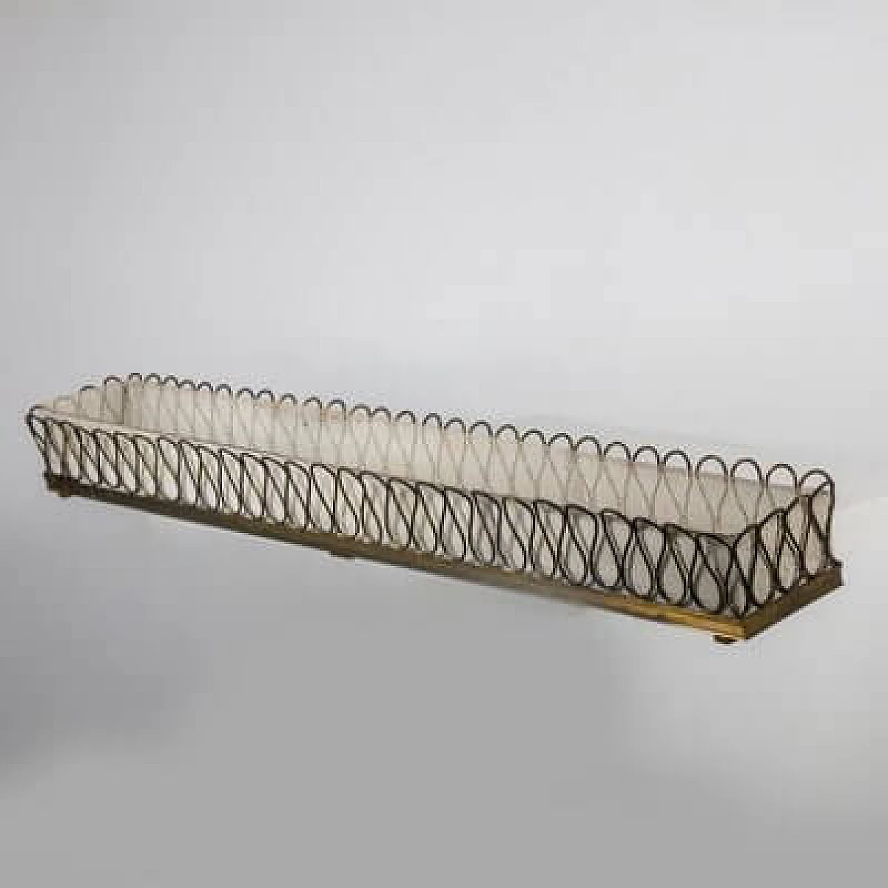 Gilded and white brass vase, 1950s 22