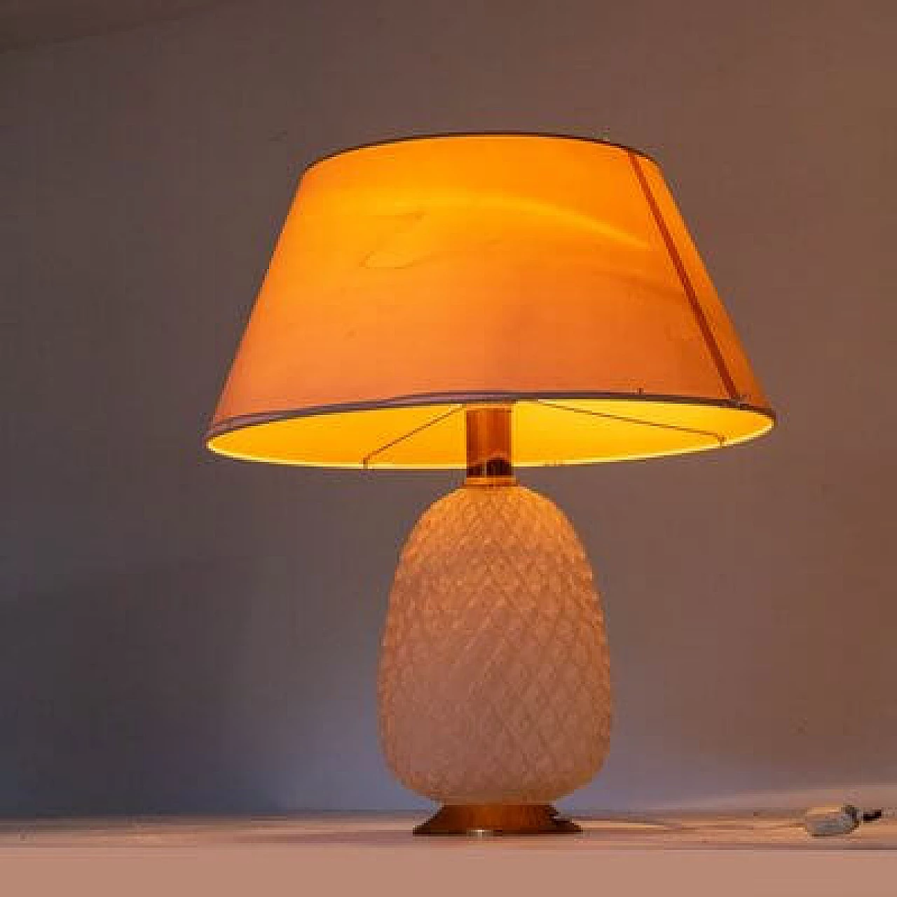 Glass table lamp, 1950s 3