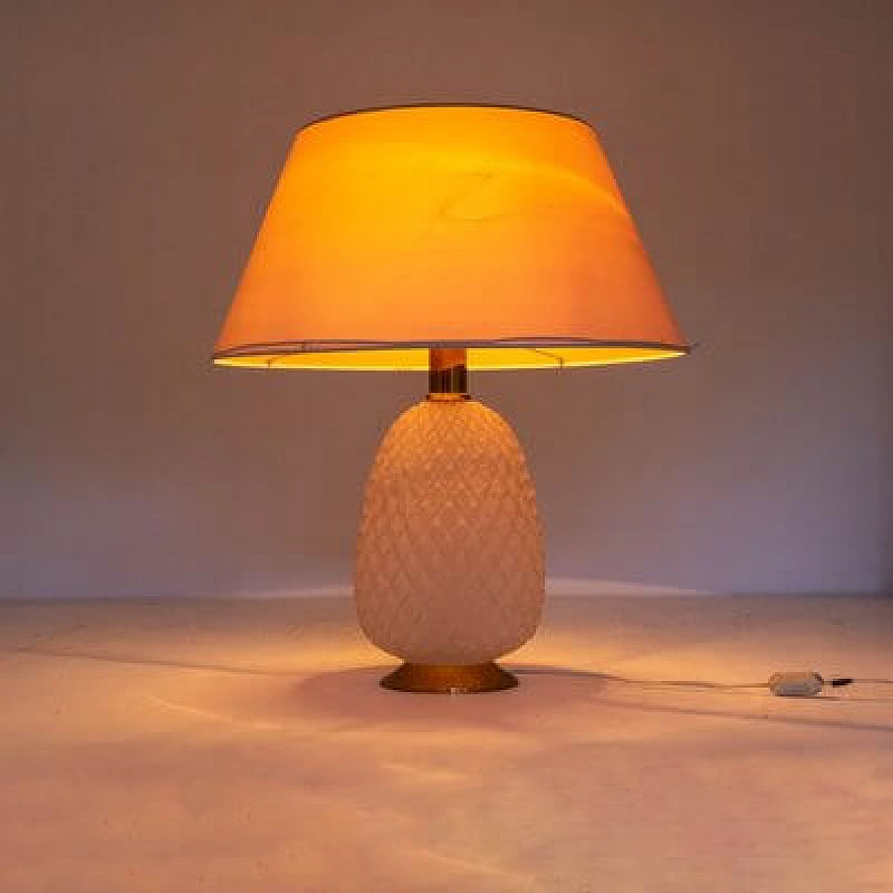 Glass table lamp, 1950s 4