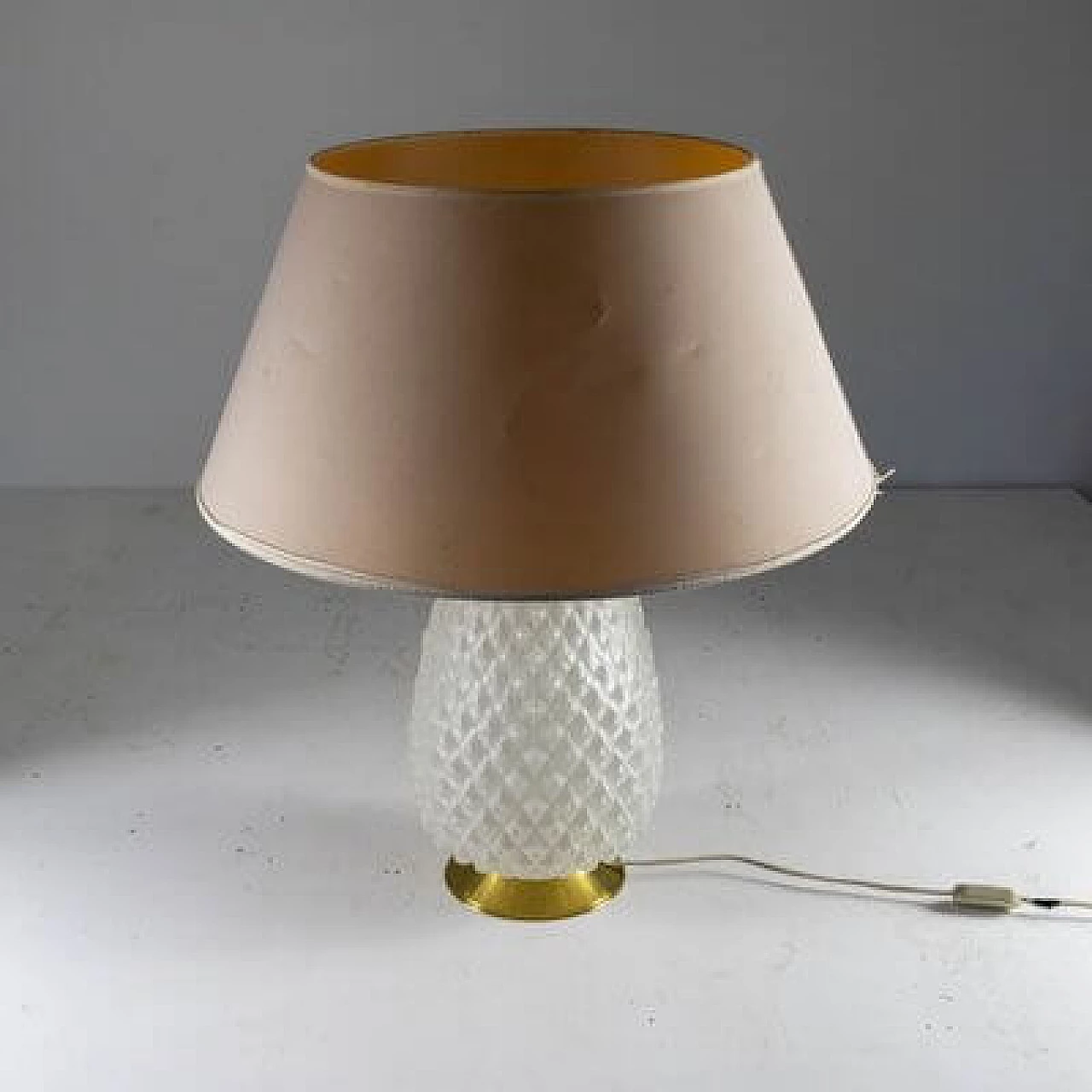 Glass table lamp, 1950s 8