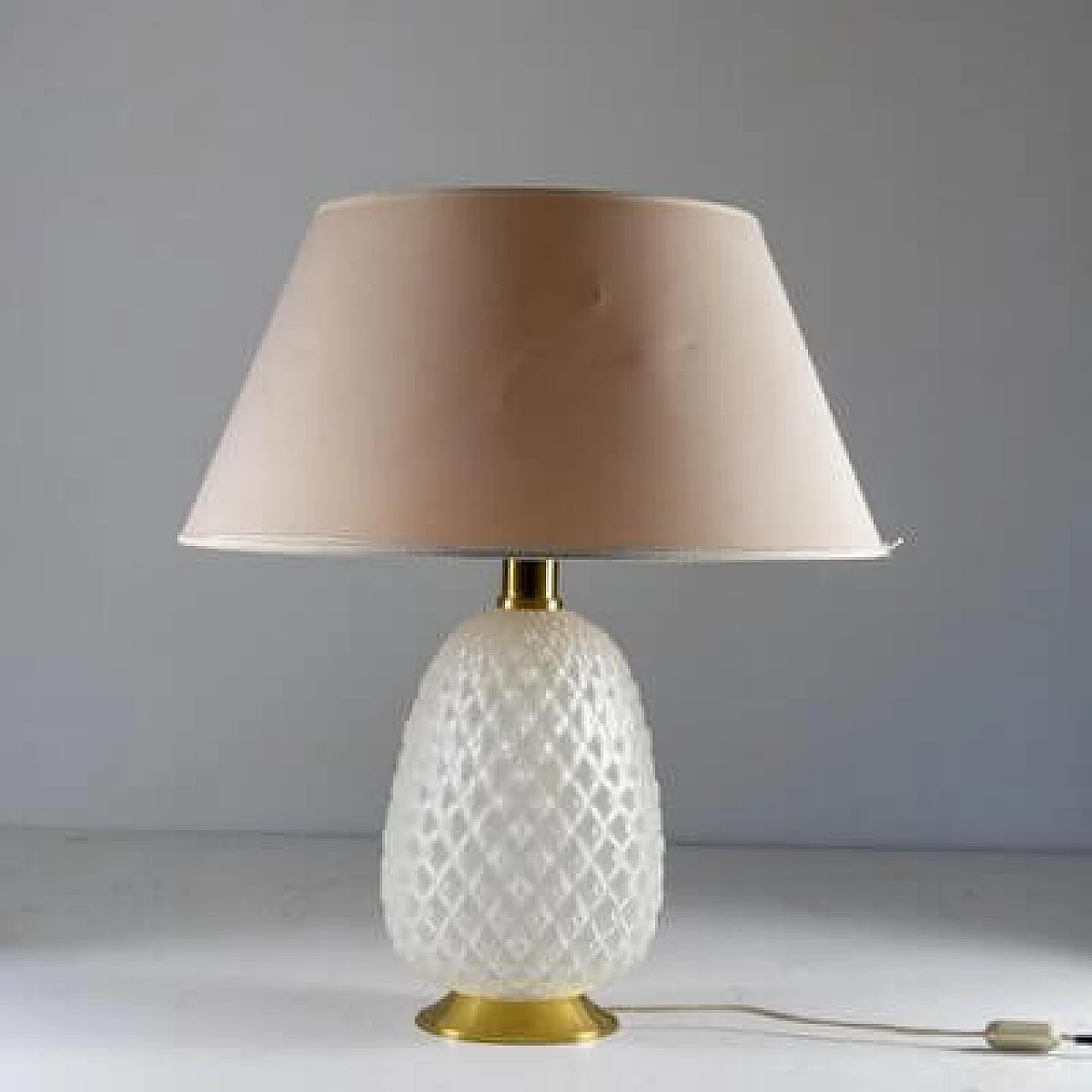 Glass table lamp, 1950s 11