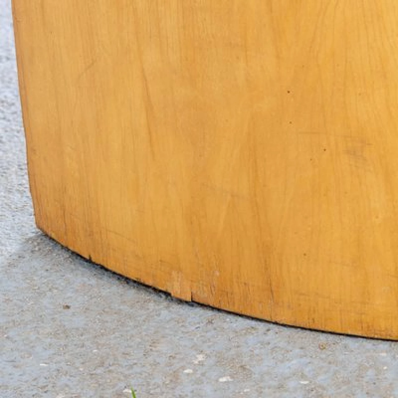 Birch and glass table, 1970s 7
