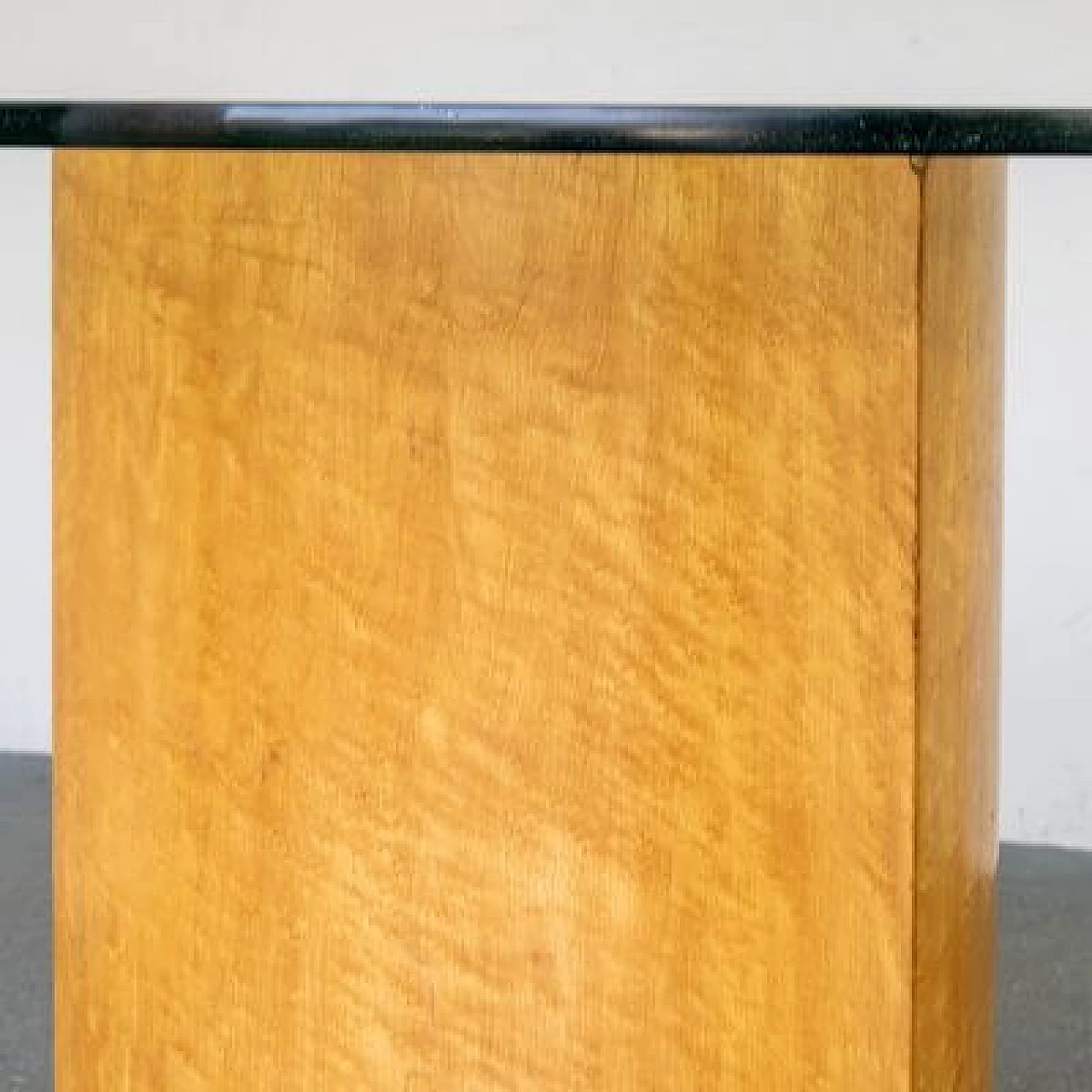 Tavolo in betulla e vetro, anni '70 11