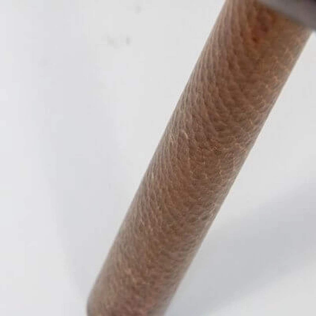 Chestnut wood stool, 1970s 2