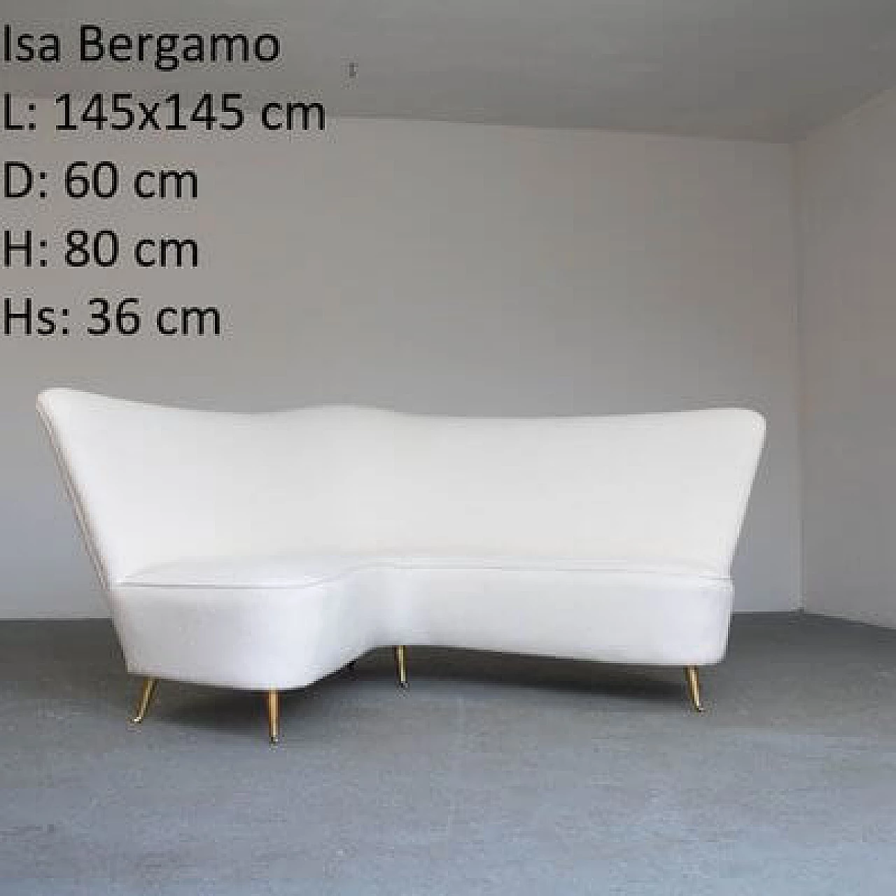 Corner sofa by Isa Bergamo, 1950s 3