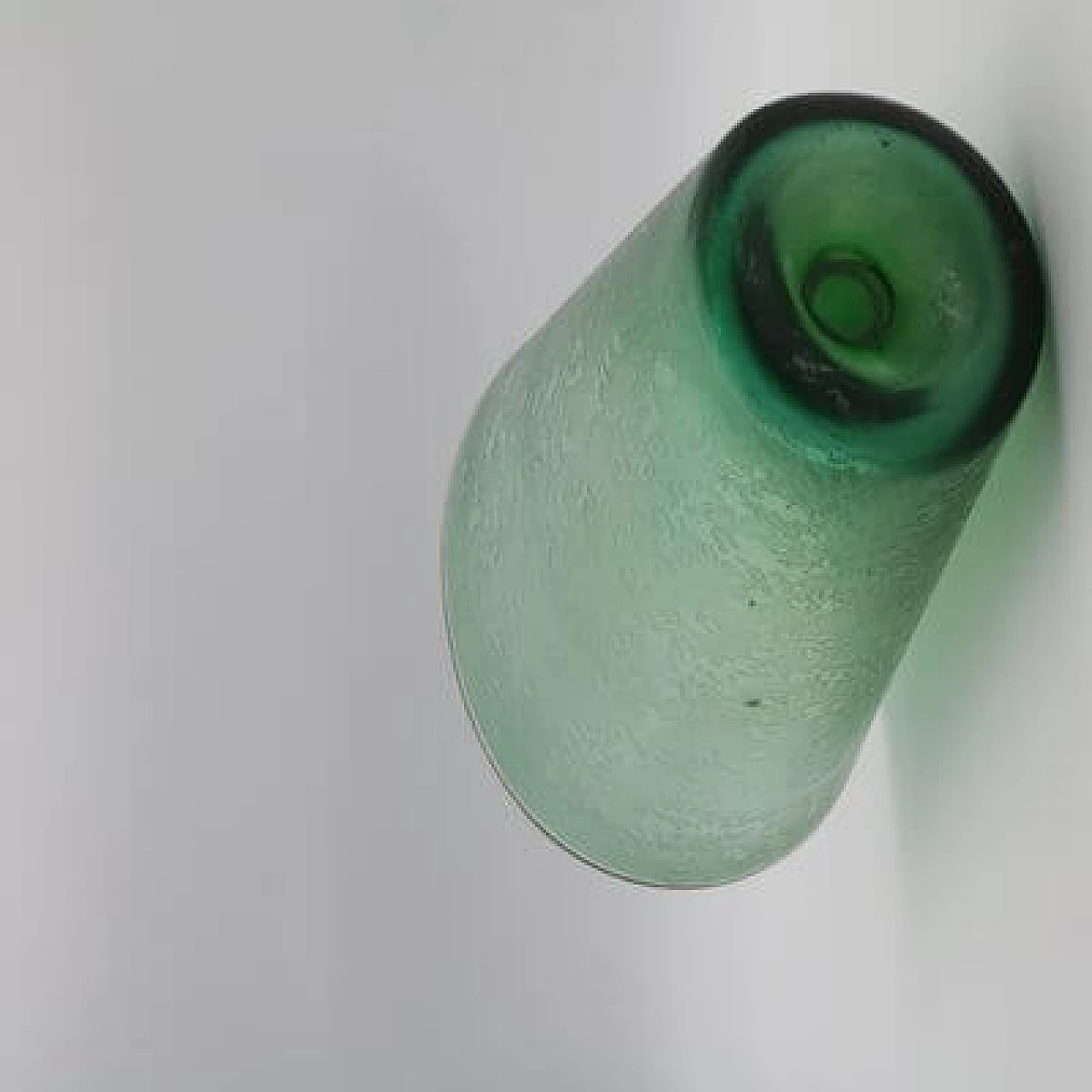 Green glass vase, 1950s 3