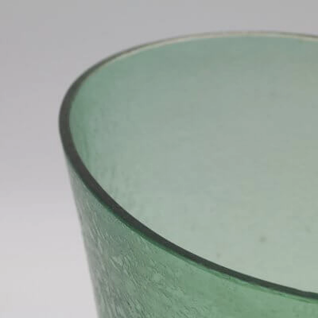 Green glass vase, 1950s 13