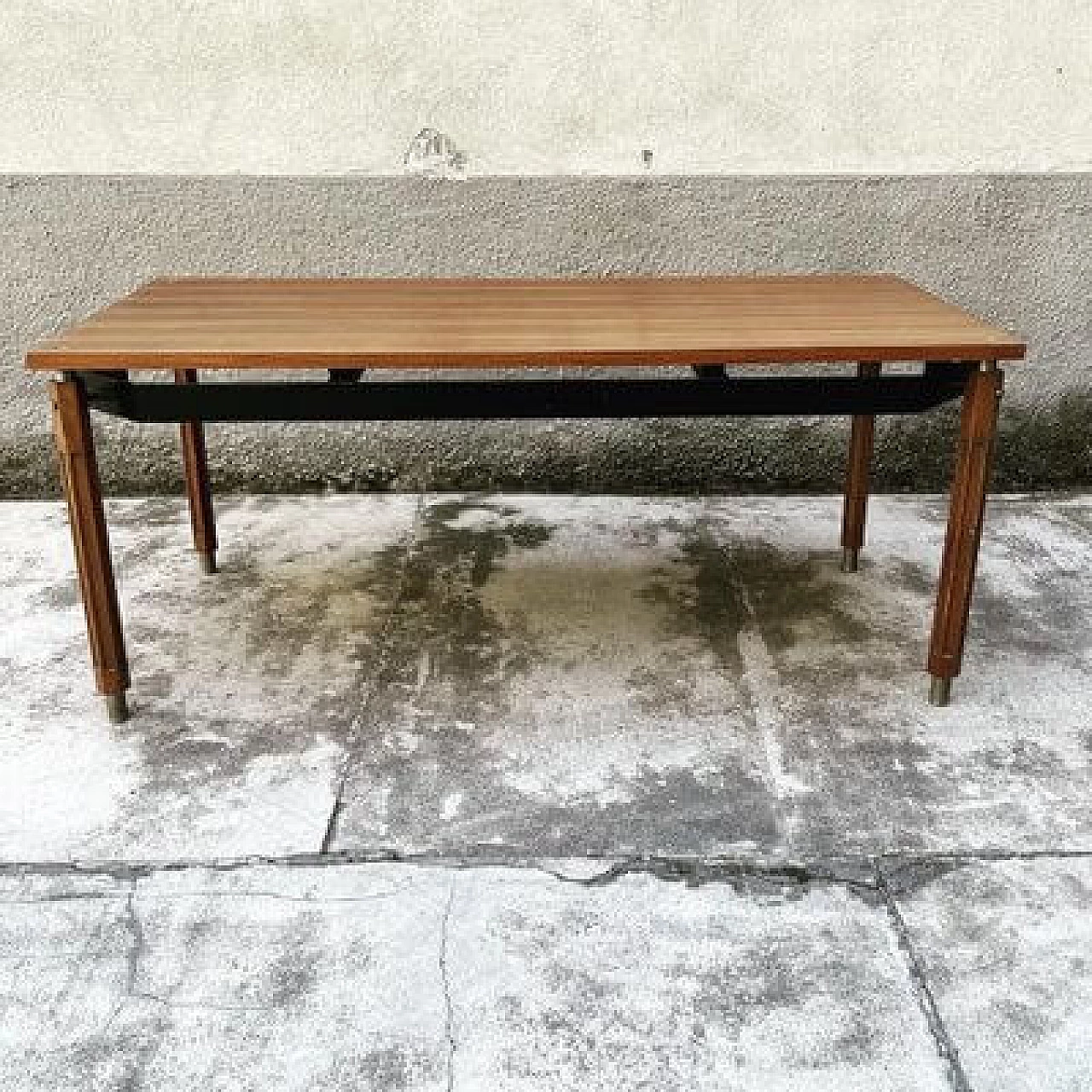 Table with solid wood structure, 1960s 1