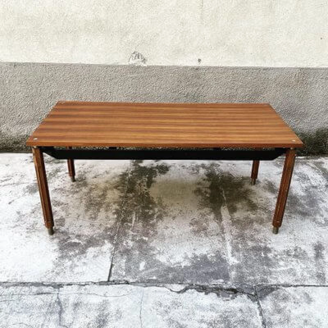 Table with solid wood structure, 1960s 2