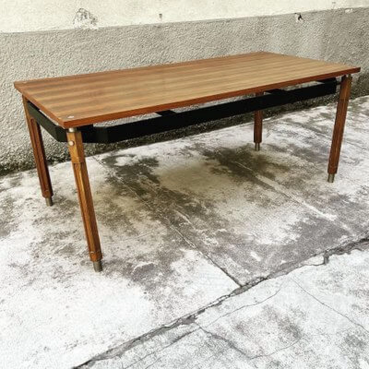 Table with solid wood structure, 1960s 3