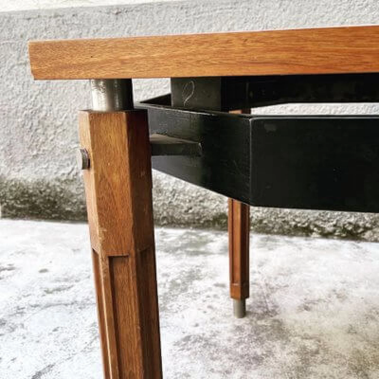 Table with solid wood structure, 1960s 4