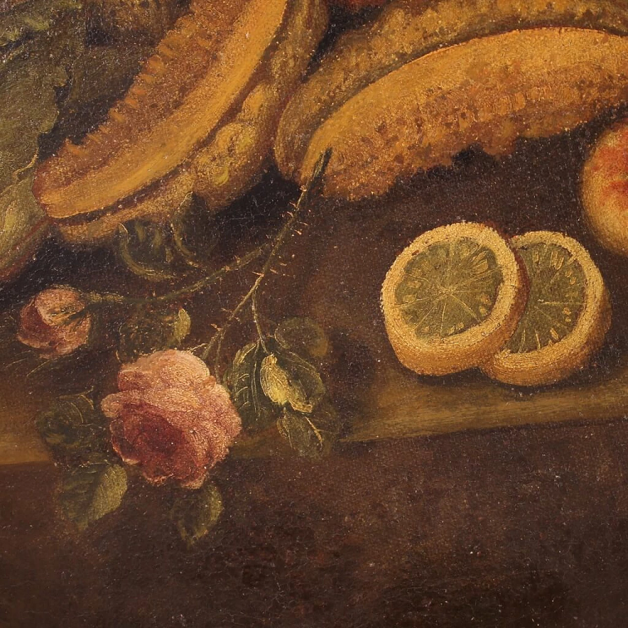 Oil on oval canvas depicting Still Life, 18th century 5