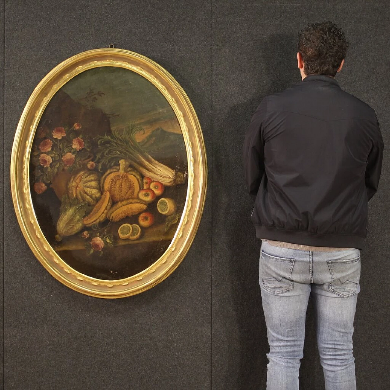 Oil on oval canvas depicting Still Life, 18th century 10