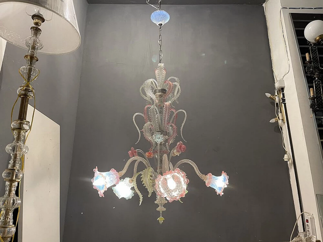 Venetian Murano glass chandelier, 1960s 3