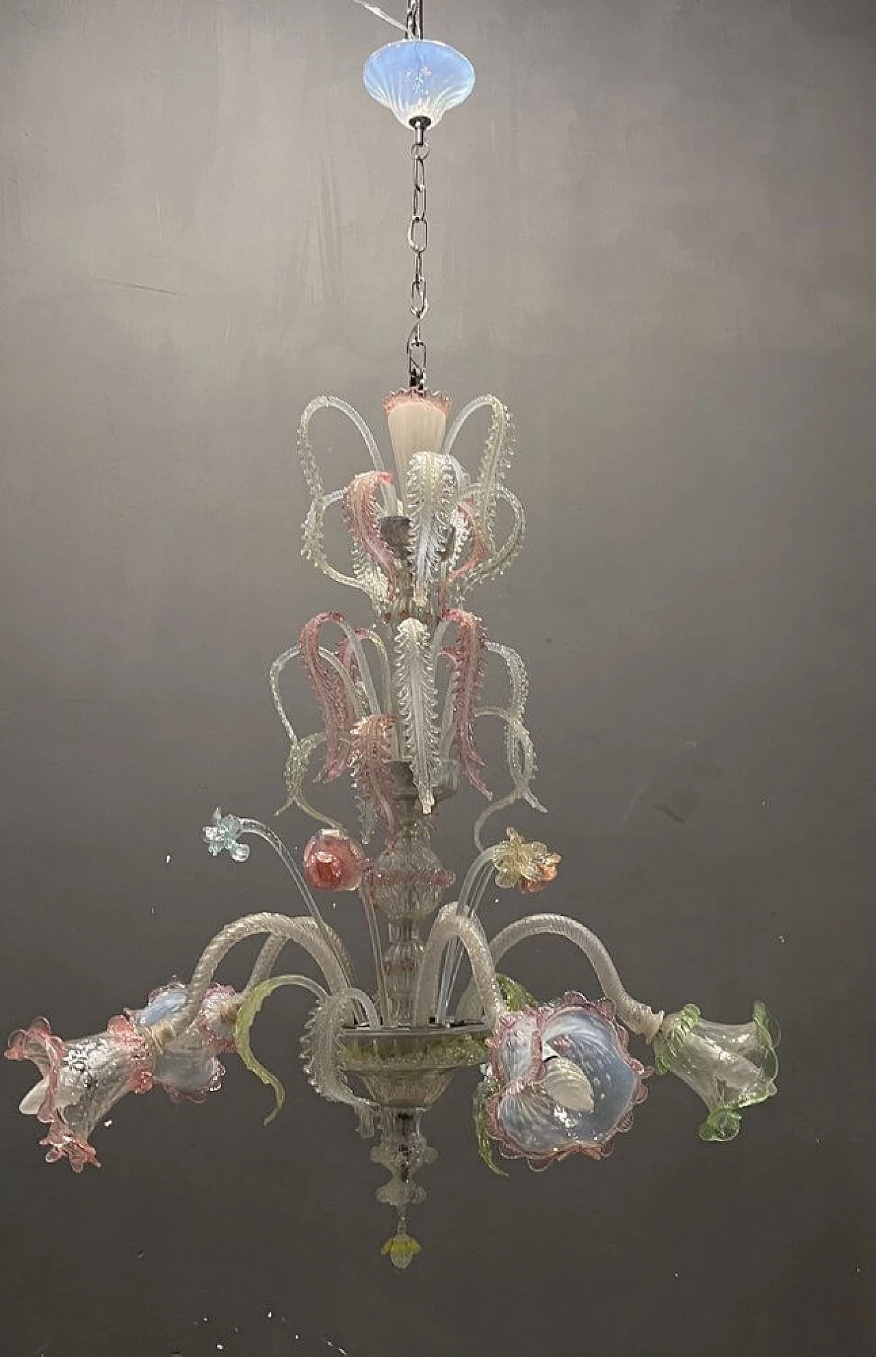 Venetian Murano glass chandelier, 1960s 5