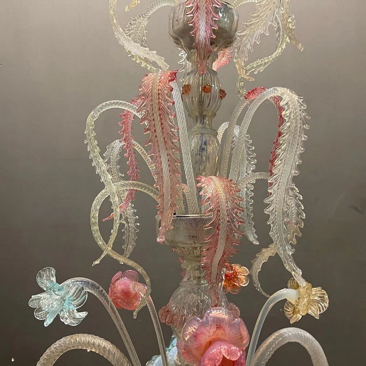 Venetian Murano glass chandelier, 1960s 8