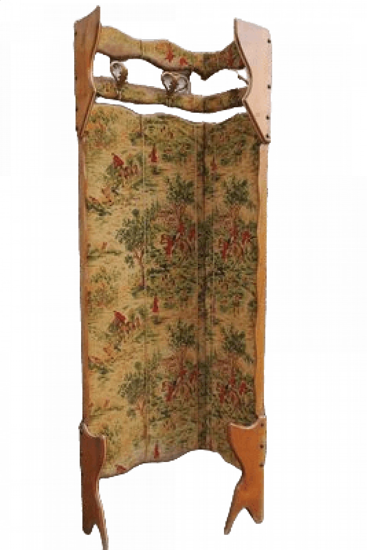 Beech and velvet coat rack, 1950s 1406543