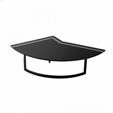 Glass and metal coffee table, 1970s