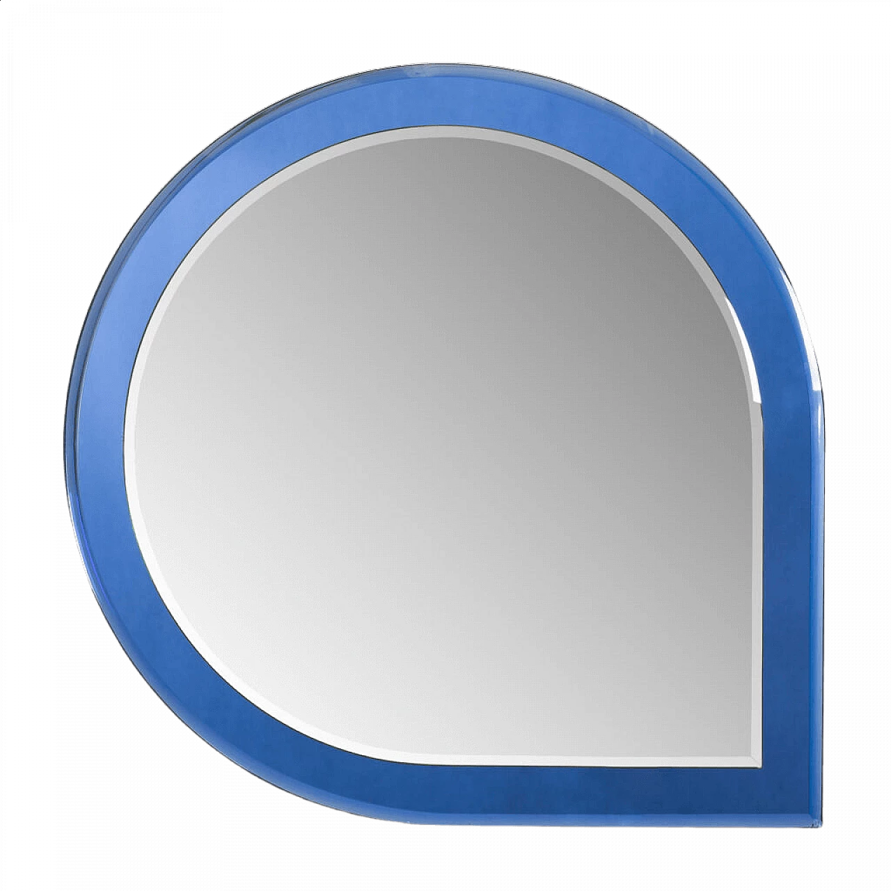 Specchio blu di Antonio Lupi per Crystal Luxor, anni '60 8