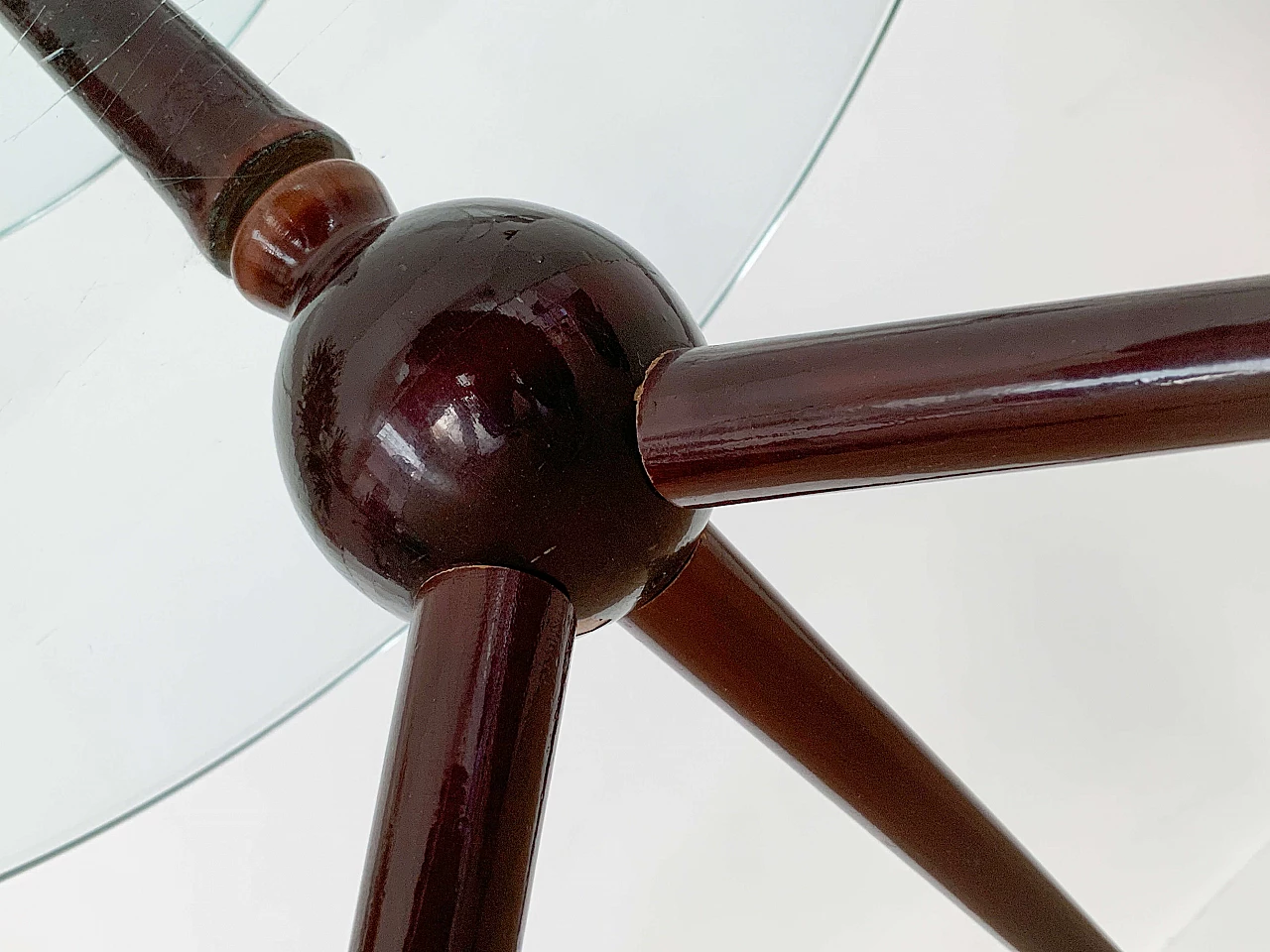 Coffee table with double glass shelf attributed to Cesare Lacca, 1950s 9