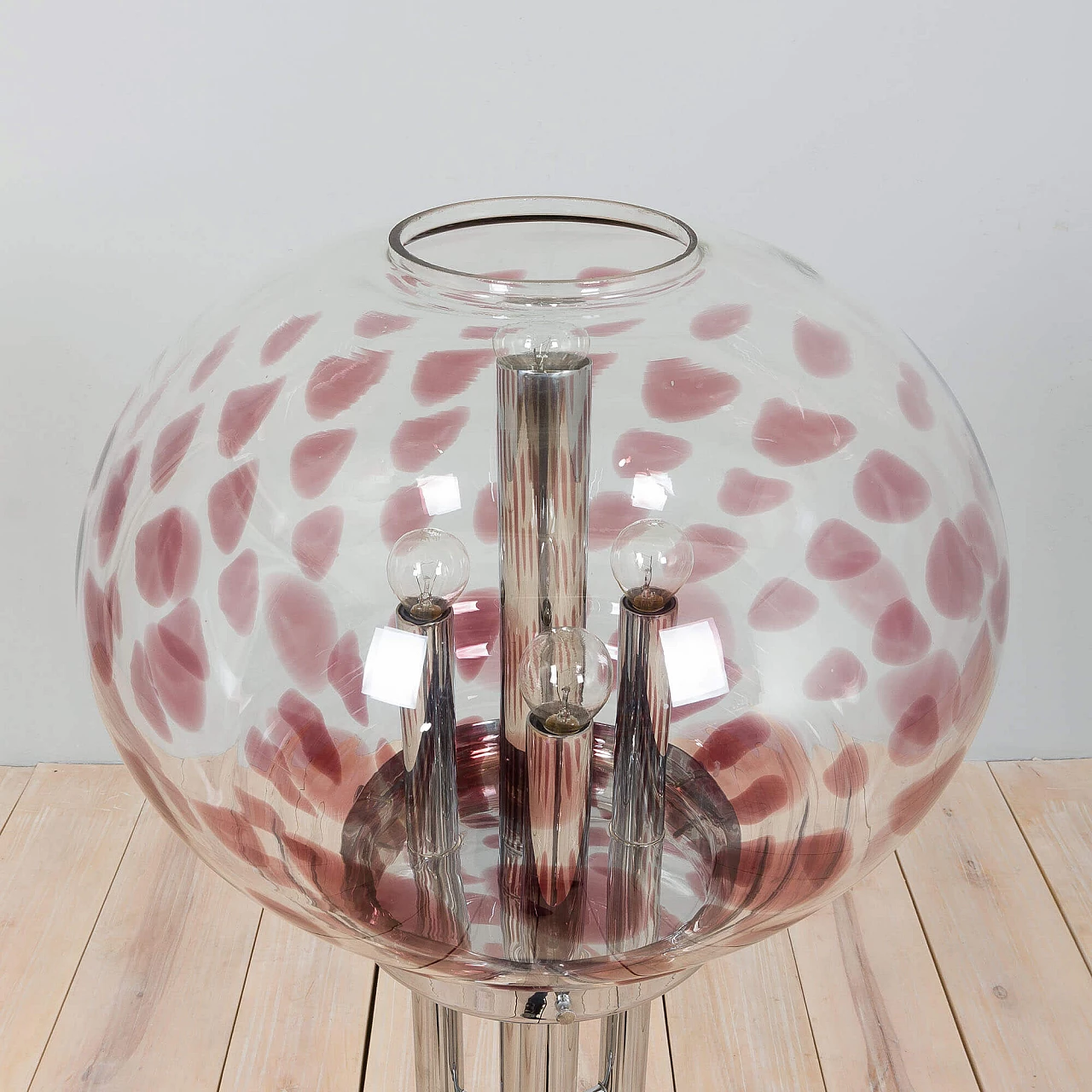 Murano glass floor lamp in the style of Toni Zuccheri, 1970s 11
