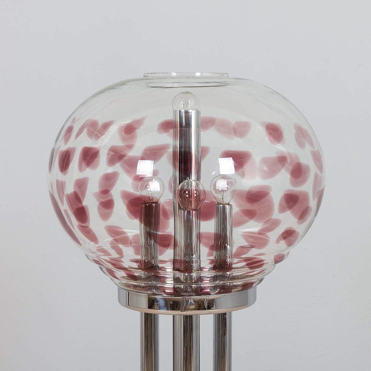 Lampada da terra in vetro di Murano nello stile di Toni Zuccheri, anni '70 12