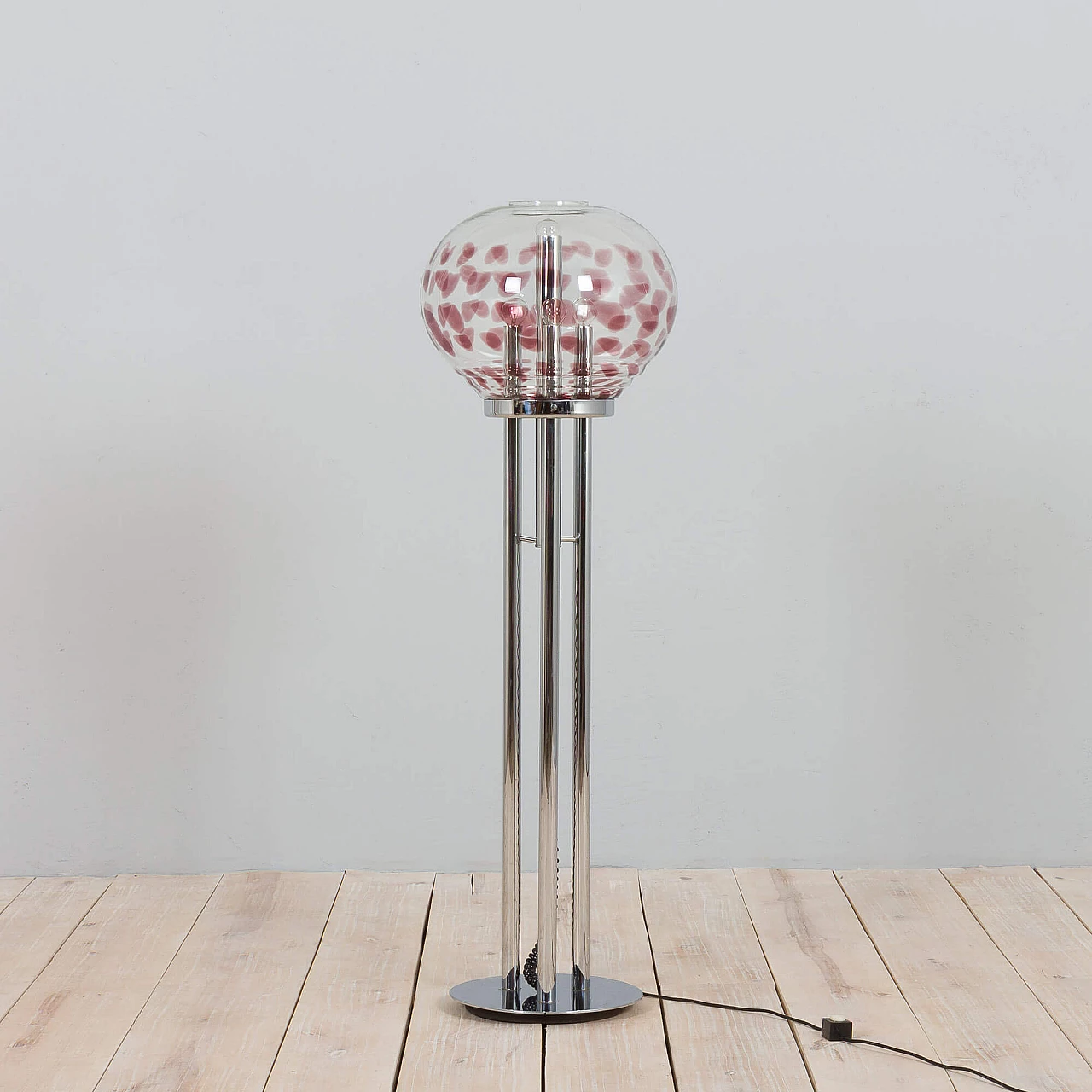 Murano glass floor lamp in the style of Toni Zuccheri, 1970s 16