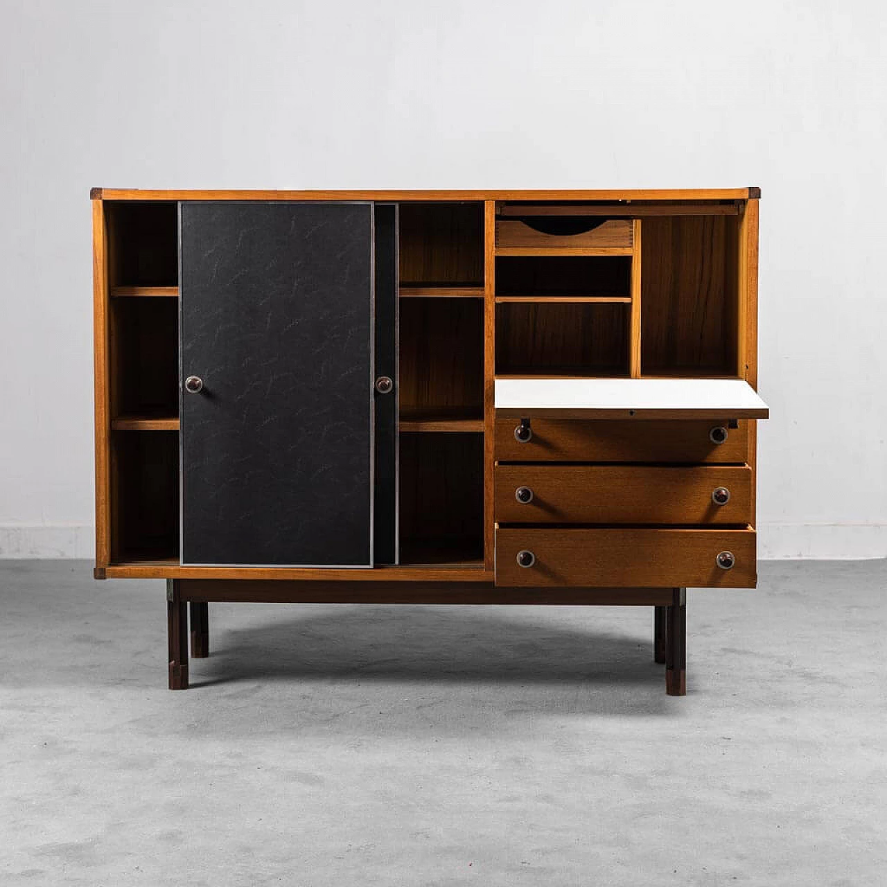 Wooden Sideboard by George Coslin for 3V, 60s 5