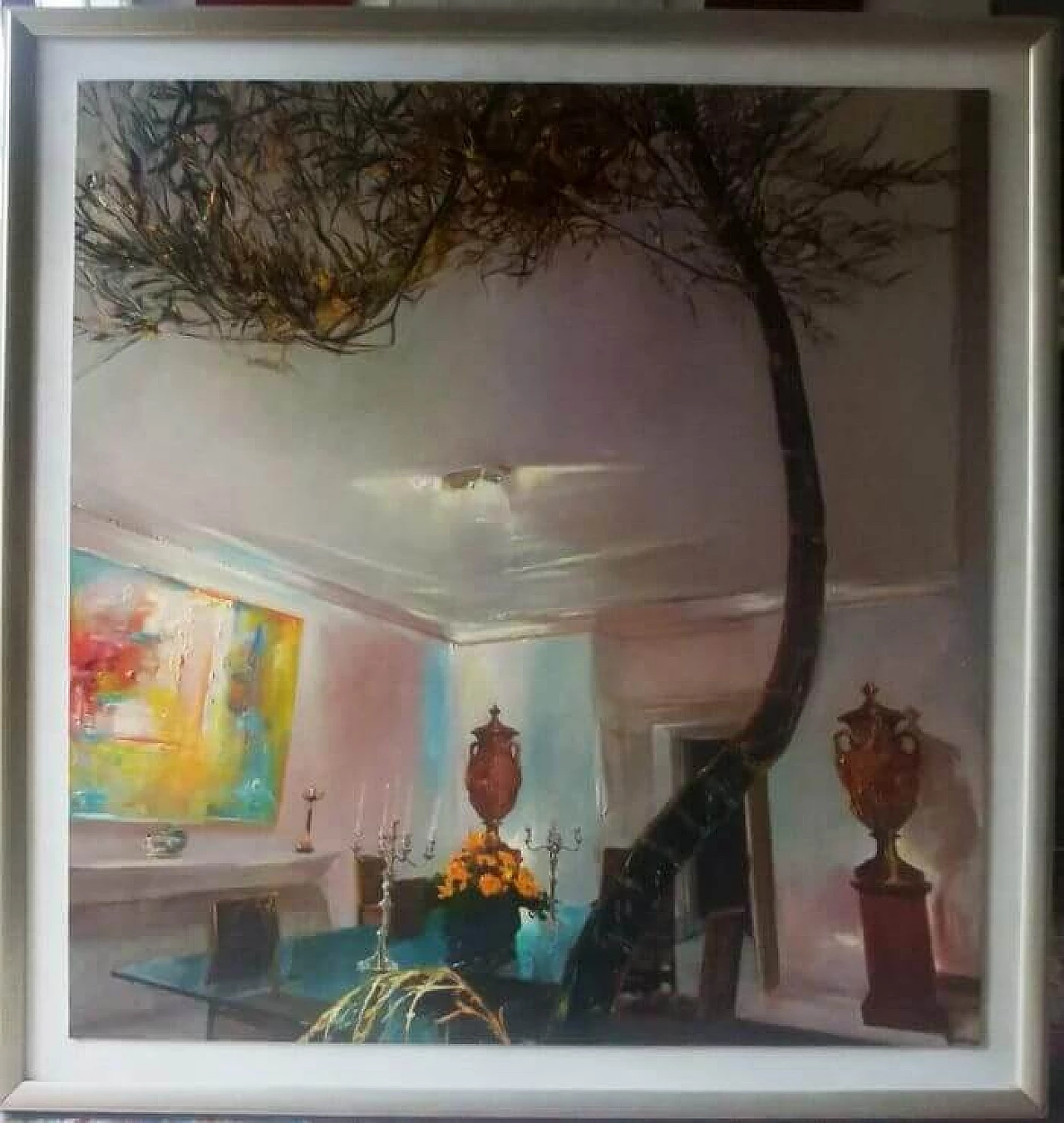 Oil on faesite Interiors signed by Roberto Donatelli 7