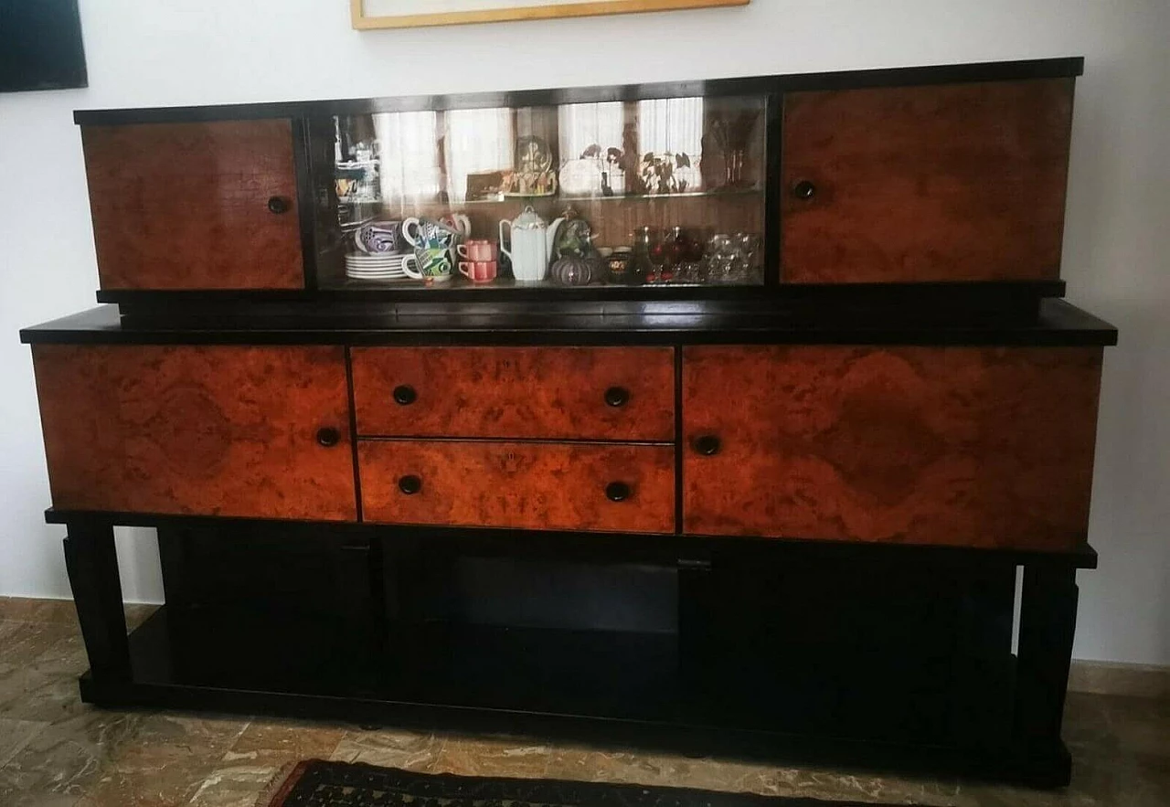 Credenza buffet Art Déco di "Ebanisteria Golfieri" (Faenza) anni '30 1