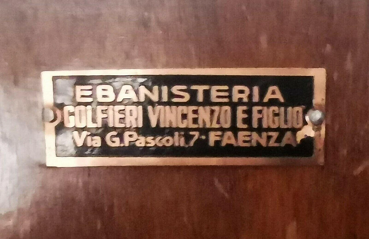 Credenza buffet Art Déco di "Ebanisteria Golfieri" (Faenza) anni '30 2