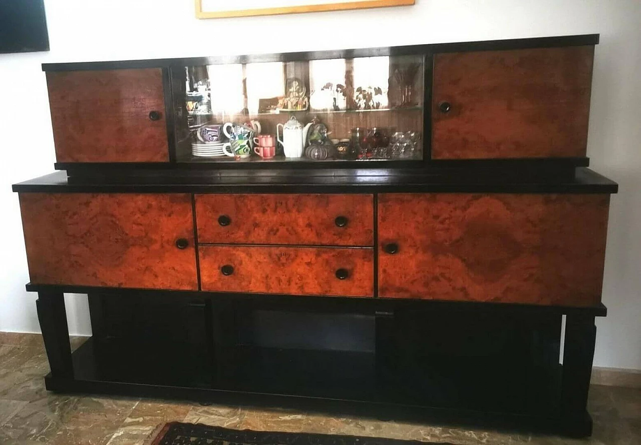 Credenza buffet Art Déco di "Ebanisteria Golfieri" (Faenza) anni '30 4