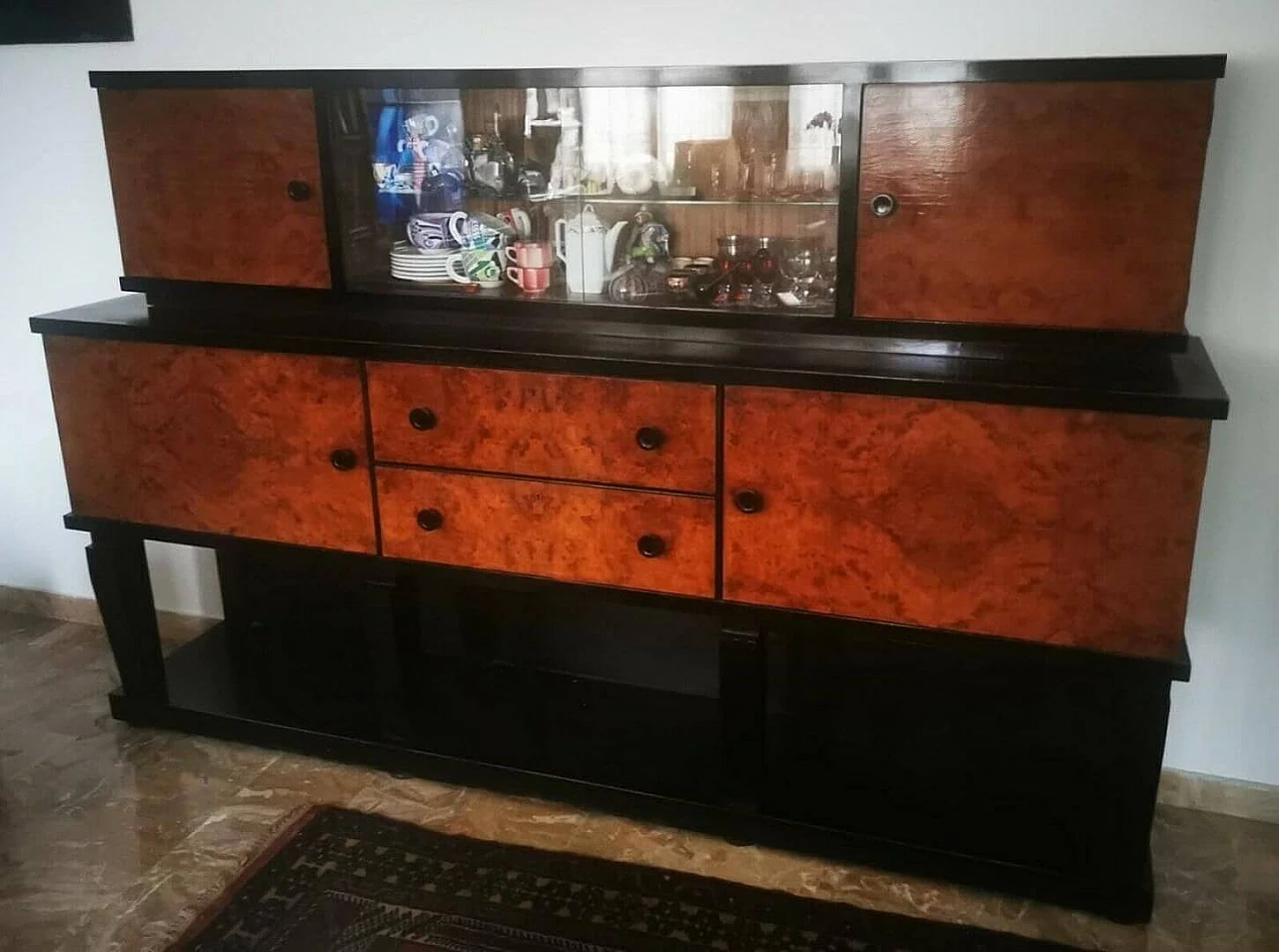 Credenza buffet Art Déco di "Ebanisteria Golfieri" (Faenza) anni '30 6