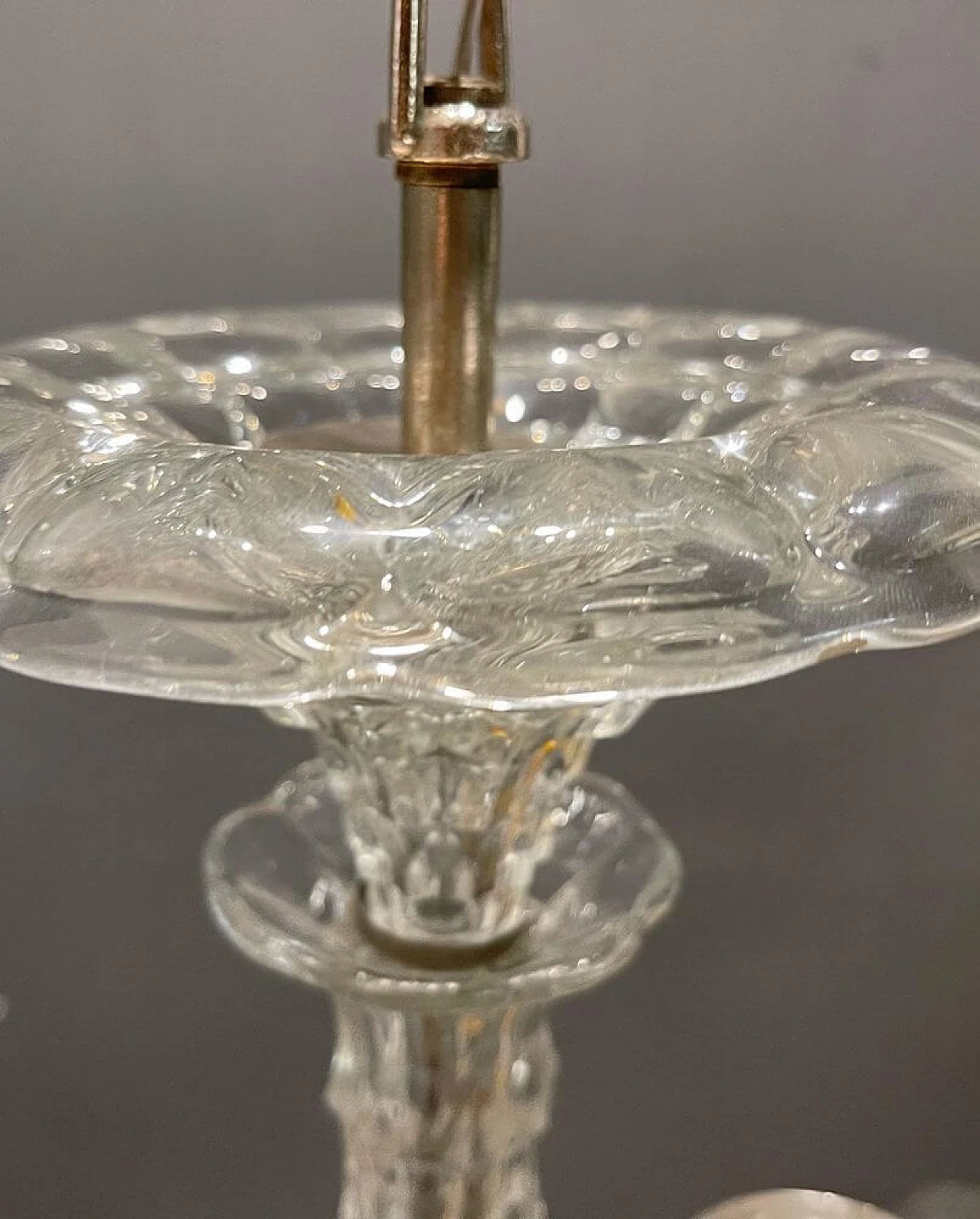 3-light Murano glass chandelier, 1950s 3